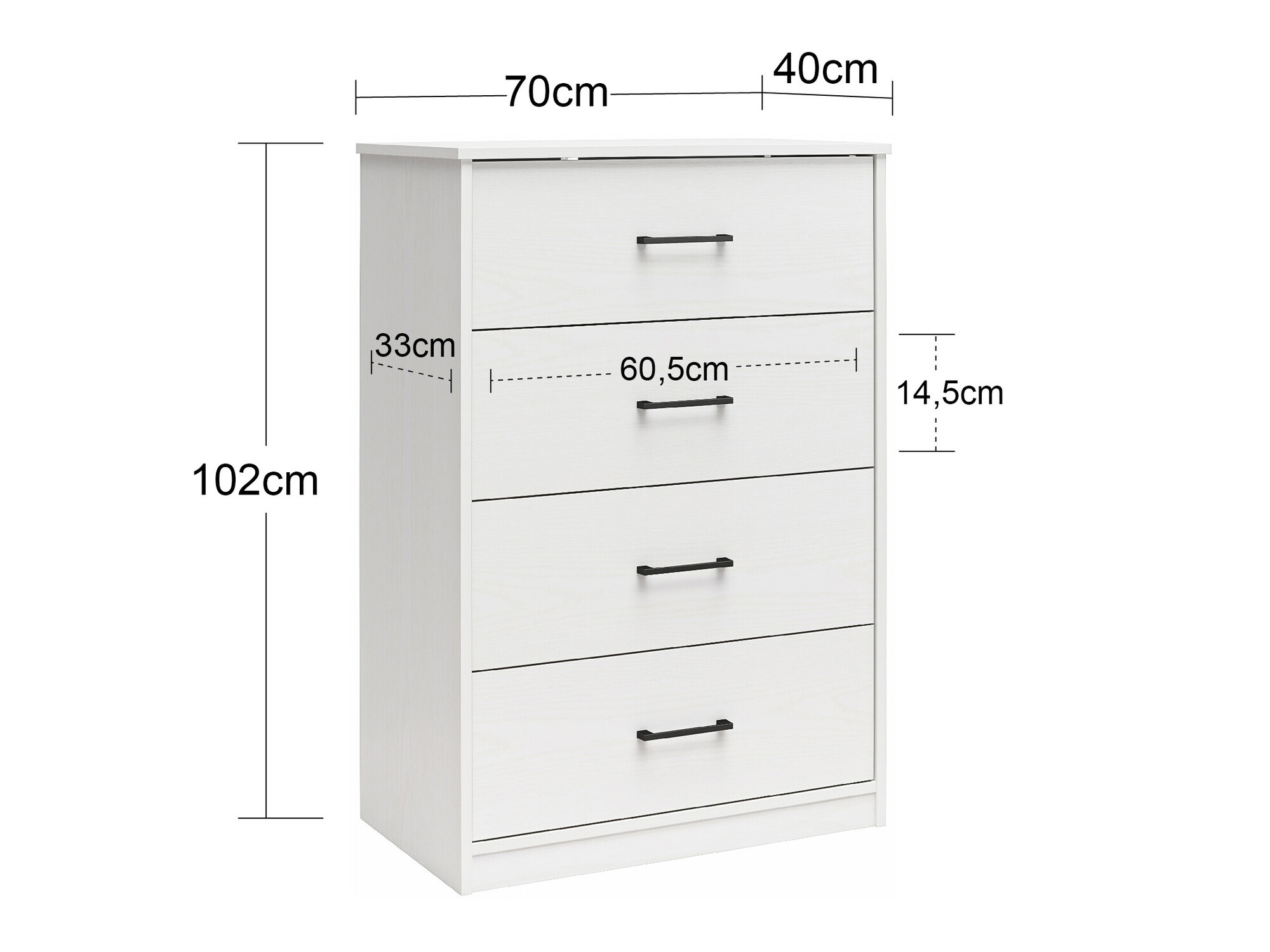 Lipasto Tulsa 663 (Valkoinen)