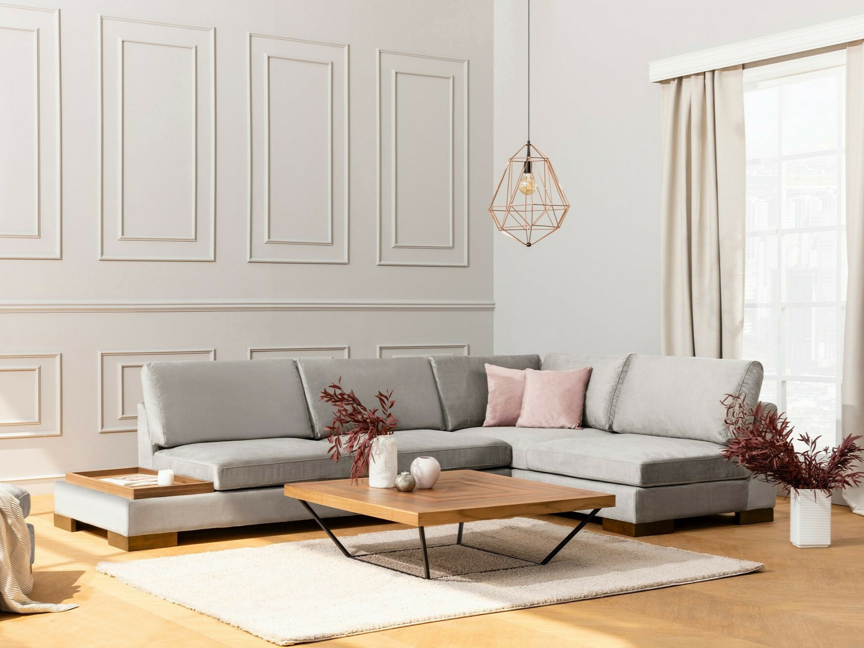 Kulmasohva Altadena 448 (Harmaa)