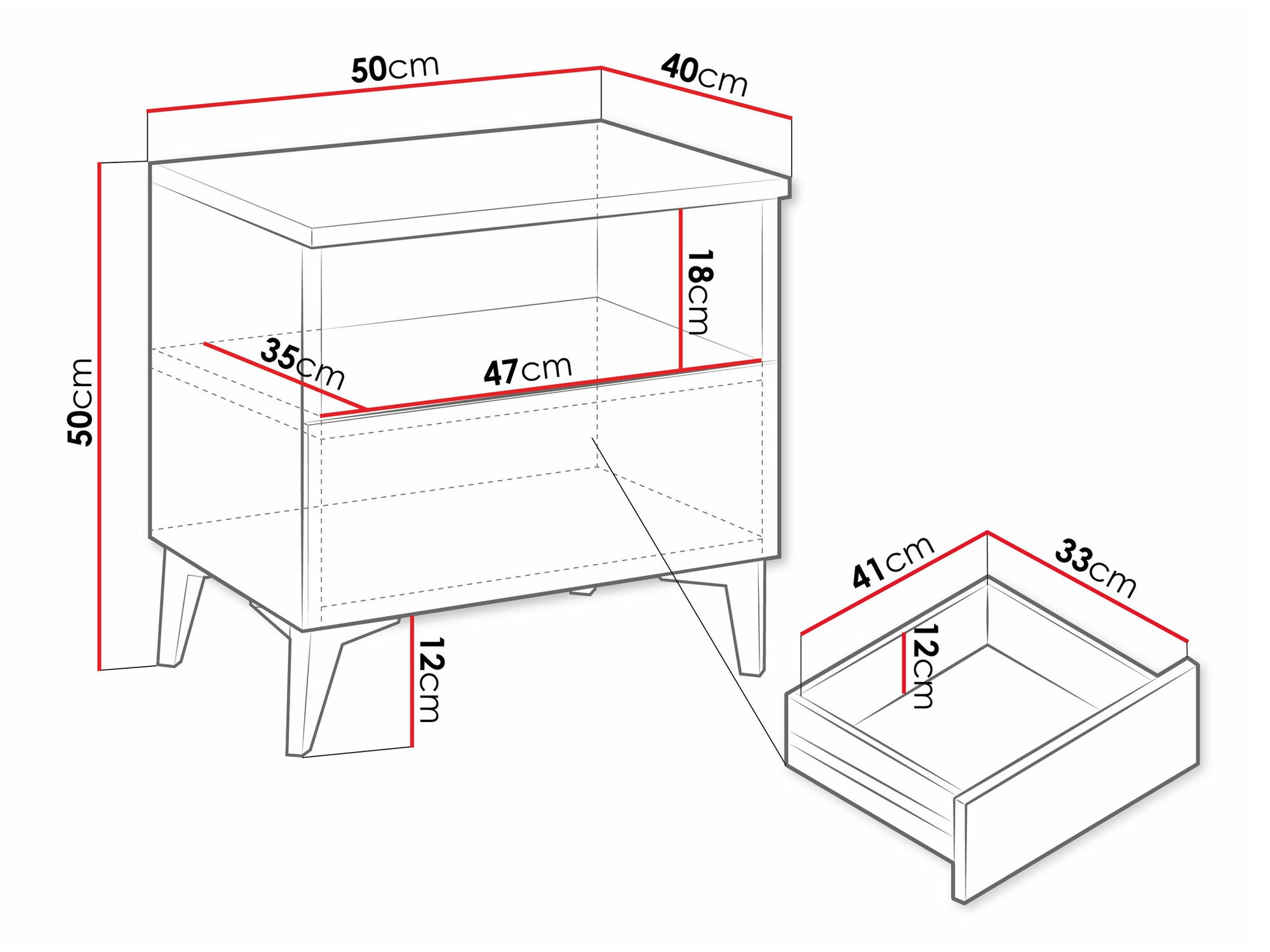 Yöpöytä Comfivo Arbutus (Beige + Kiiltävä beige)