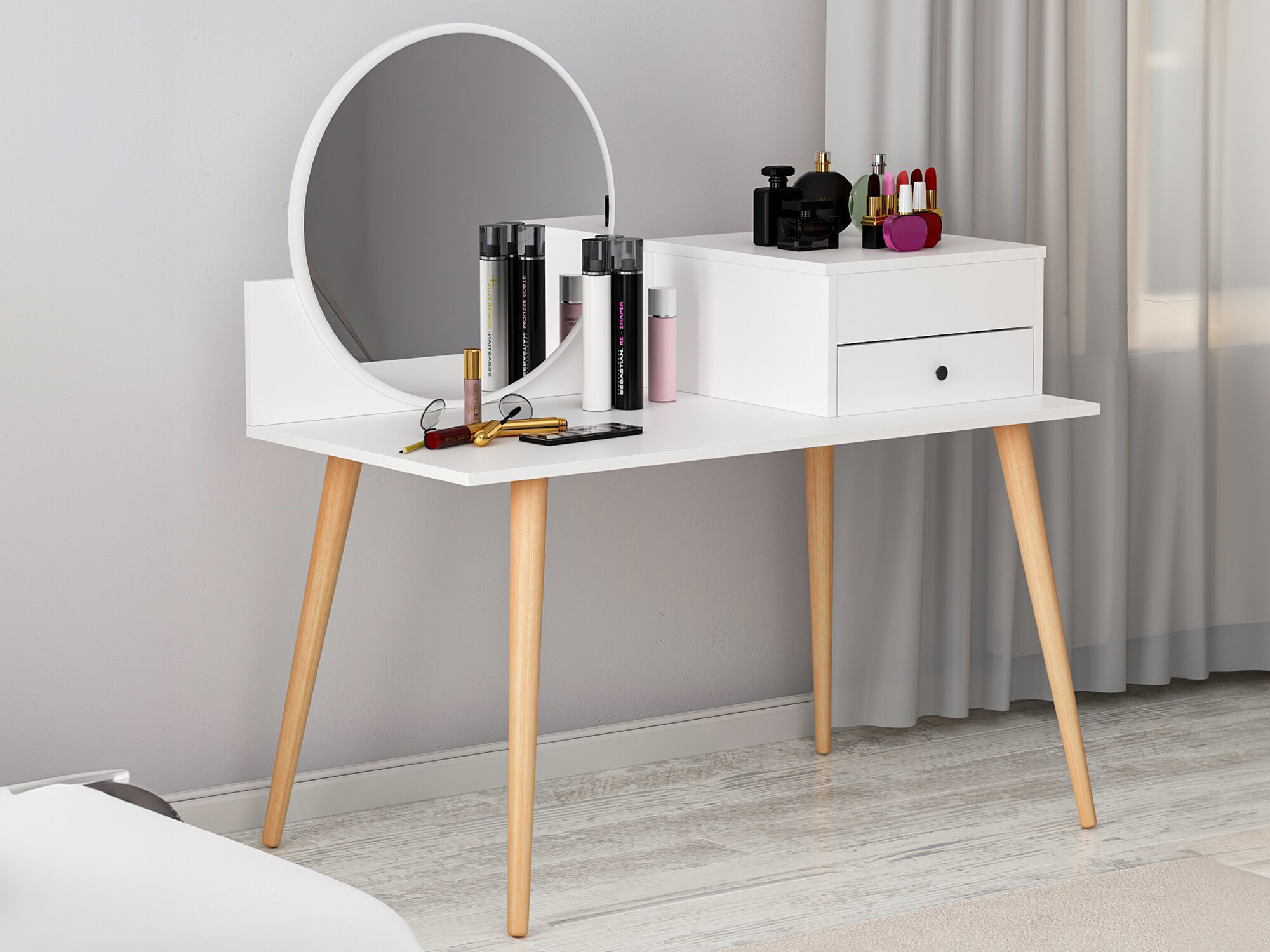 Kampauspöytä Kailua 215 (Valkoinen)