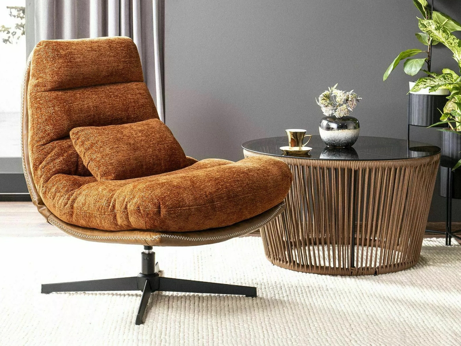 Nojatuoli Detroit 508 (Tummanoranssi)