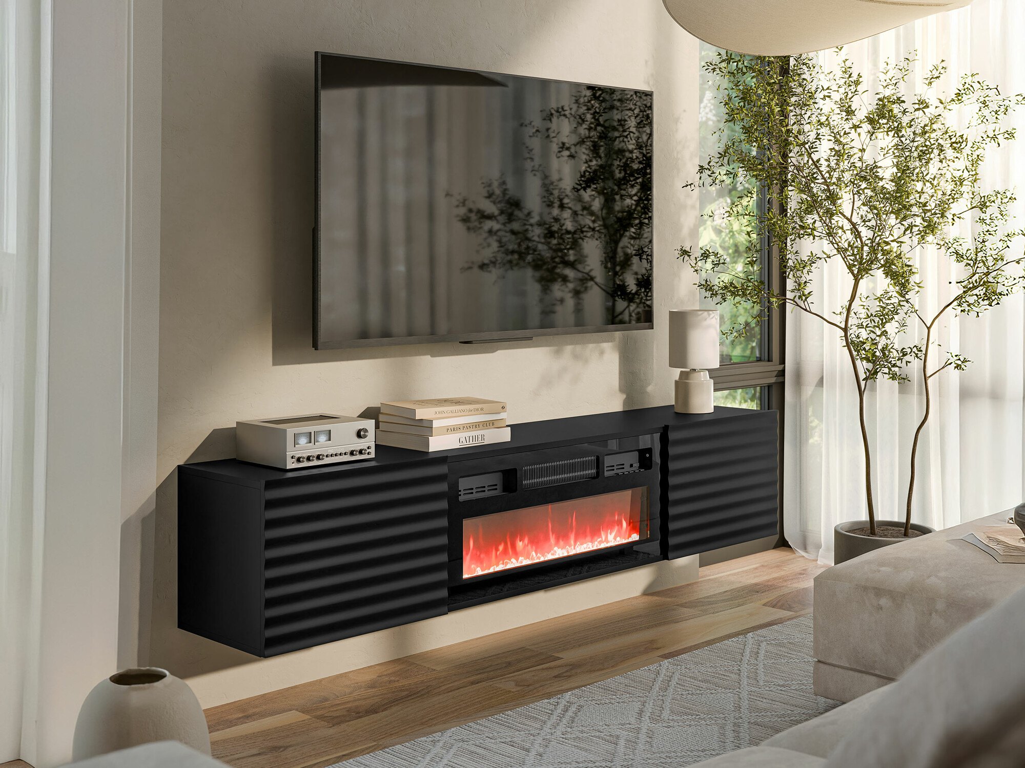 TV-taso Charlotte 206 (Musta)