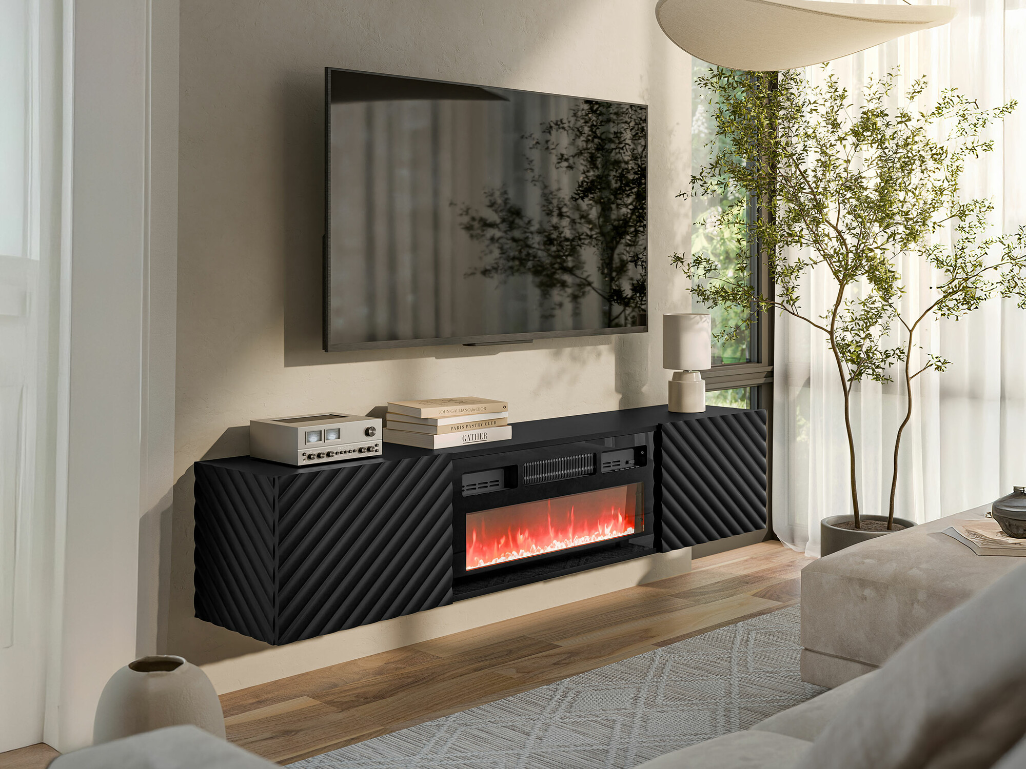 TV-taso Charlotte 207 (Musta)