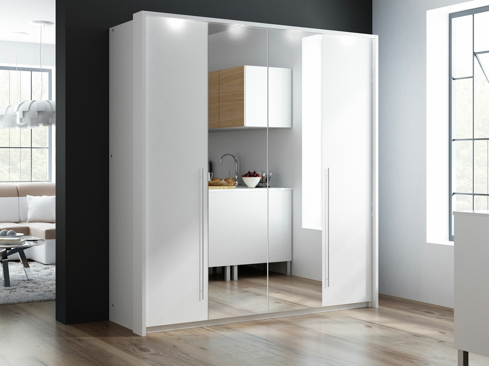 Vaatekaappi Honolulu 237 (Valkoinen)