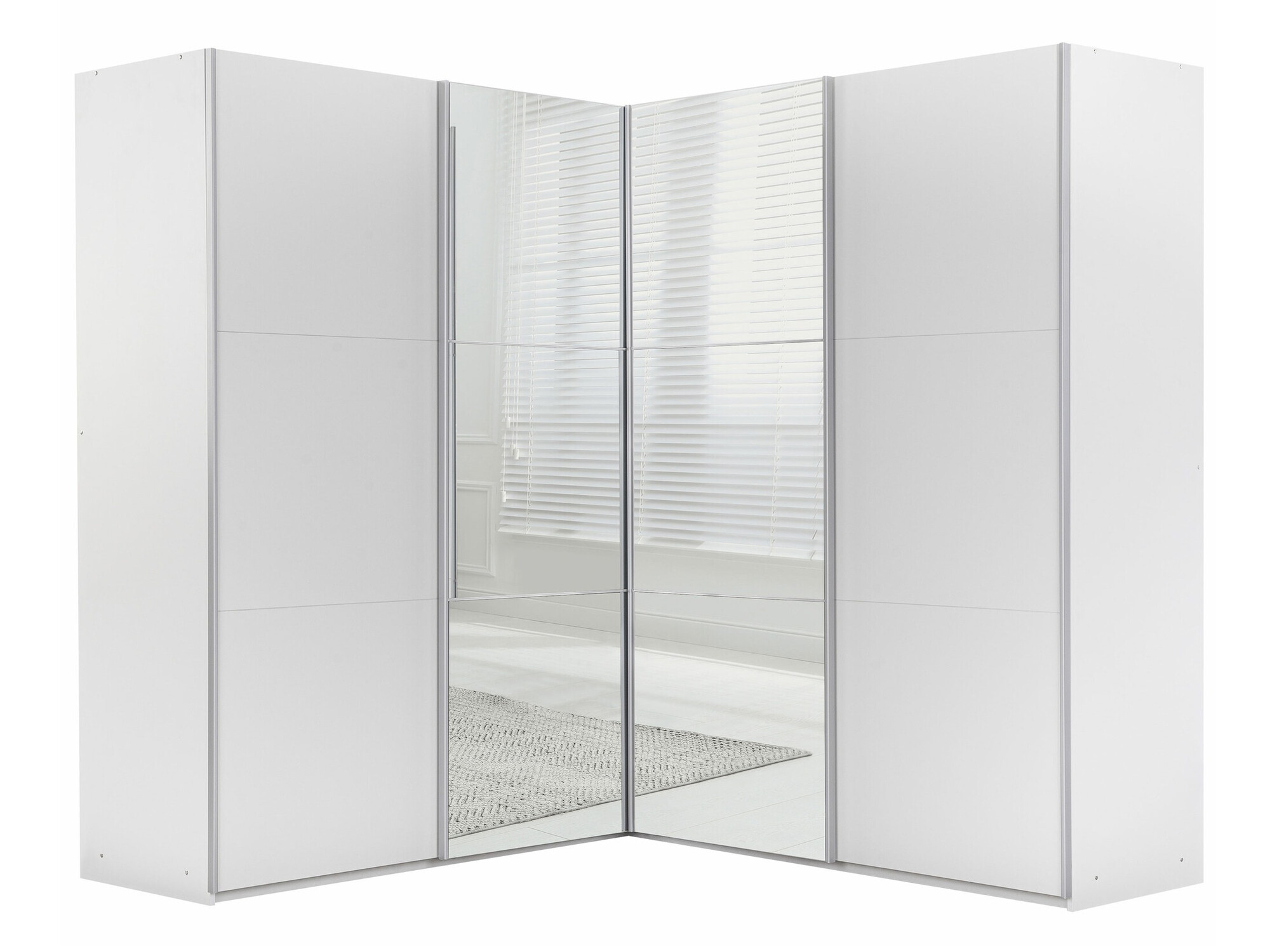 Kulmavaatekaappi Honolulu 241 (Valkoinen)