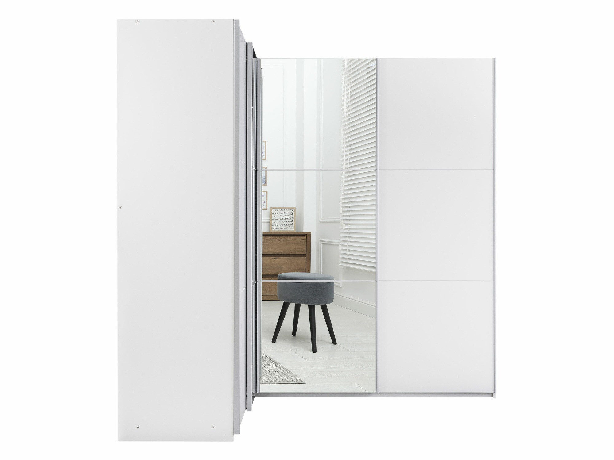 Kulmavaatekaappi Honolulu 241 (Valkoinen)