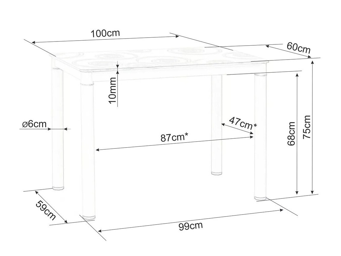 Pöytä Detroit 589 (Artisaanitammi)