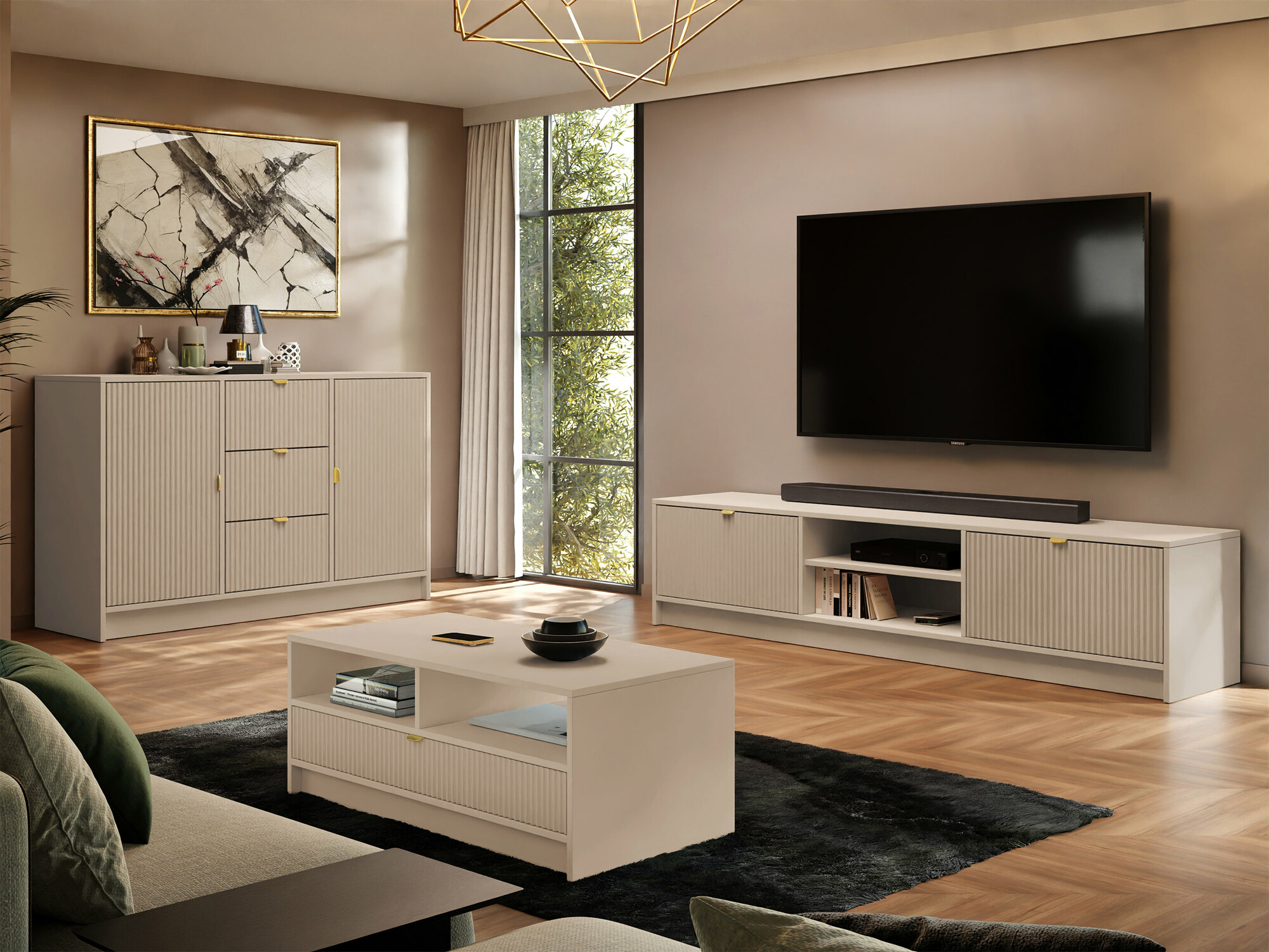TV-taso Comfivo Papilio I (Beige)