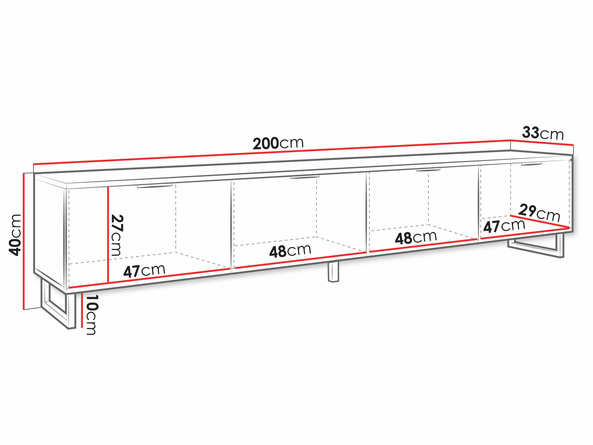 TV-taso Scientia II (Musta + Grafiitti)