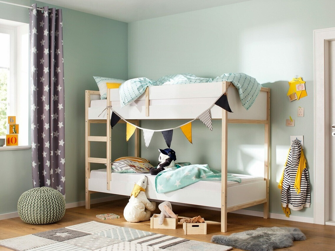 Kerrossänky Fenmele 100 (Valkoinen + Vaalea puu)