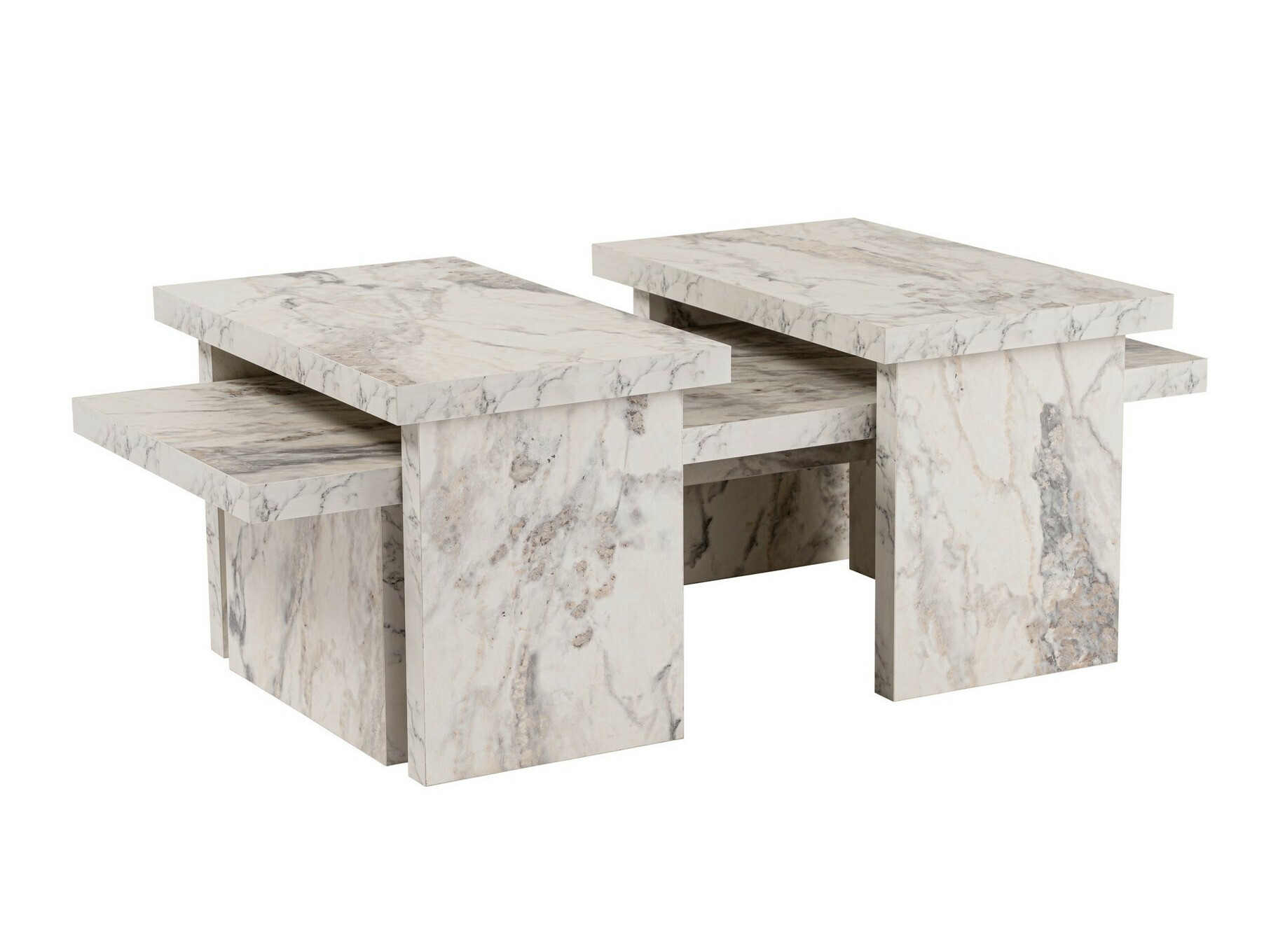 Sohvapöytä Novato 103 (Valkoinen marmori)