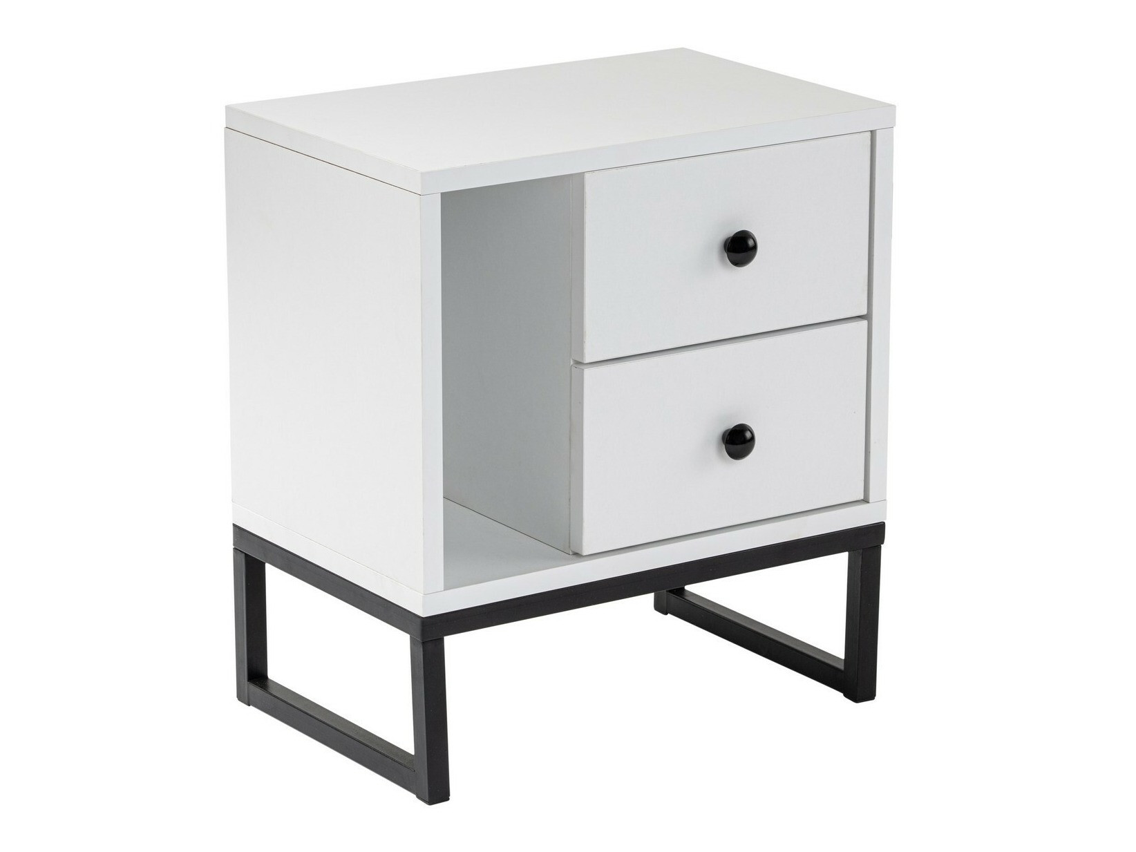 Yöpöytä Novato 109 (Valkoinen + Musta)