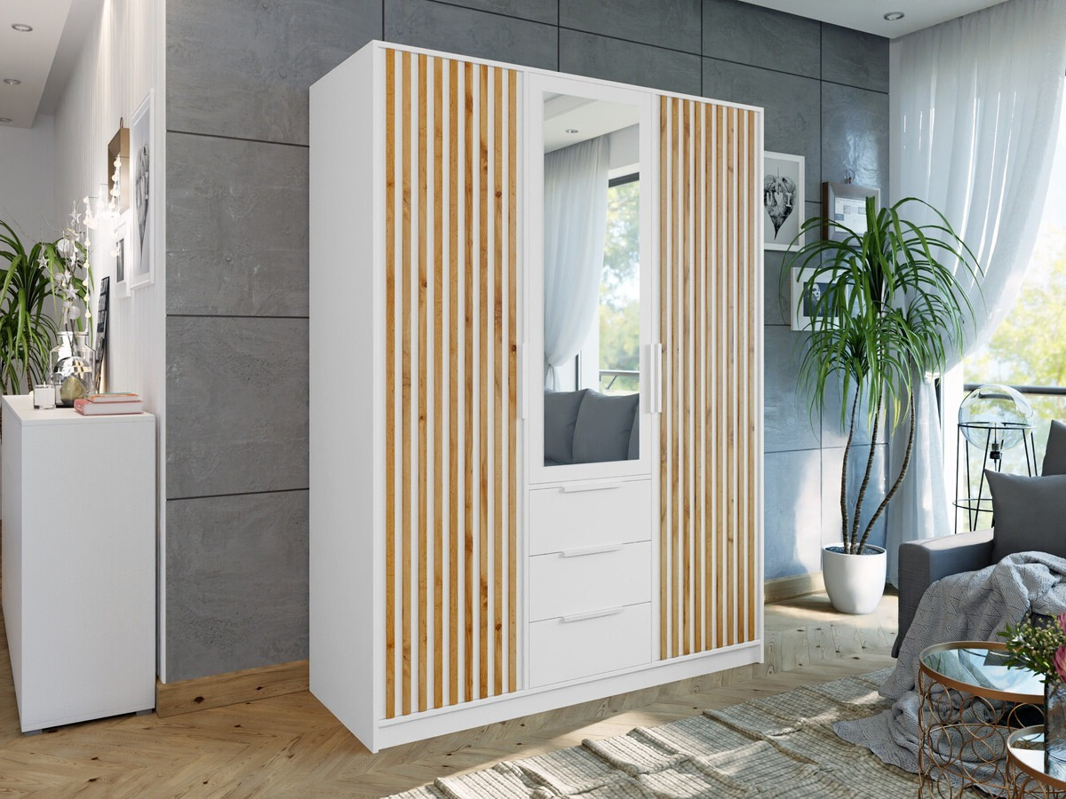 Vaatekaappi Collis IV (Valkoinen)