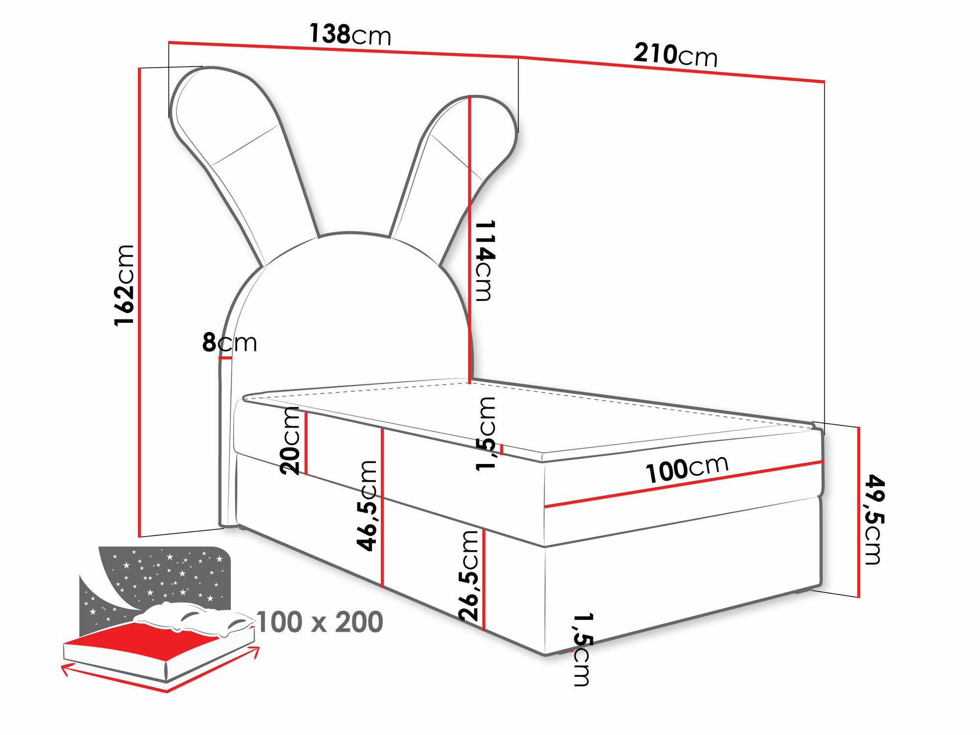 Jenkkisänky Stylus (Magic Velvet 2239)