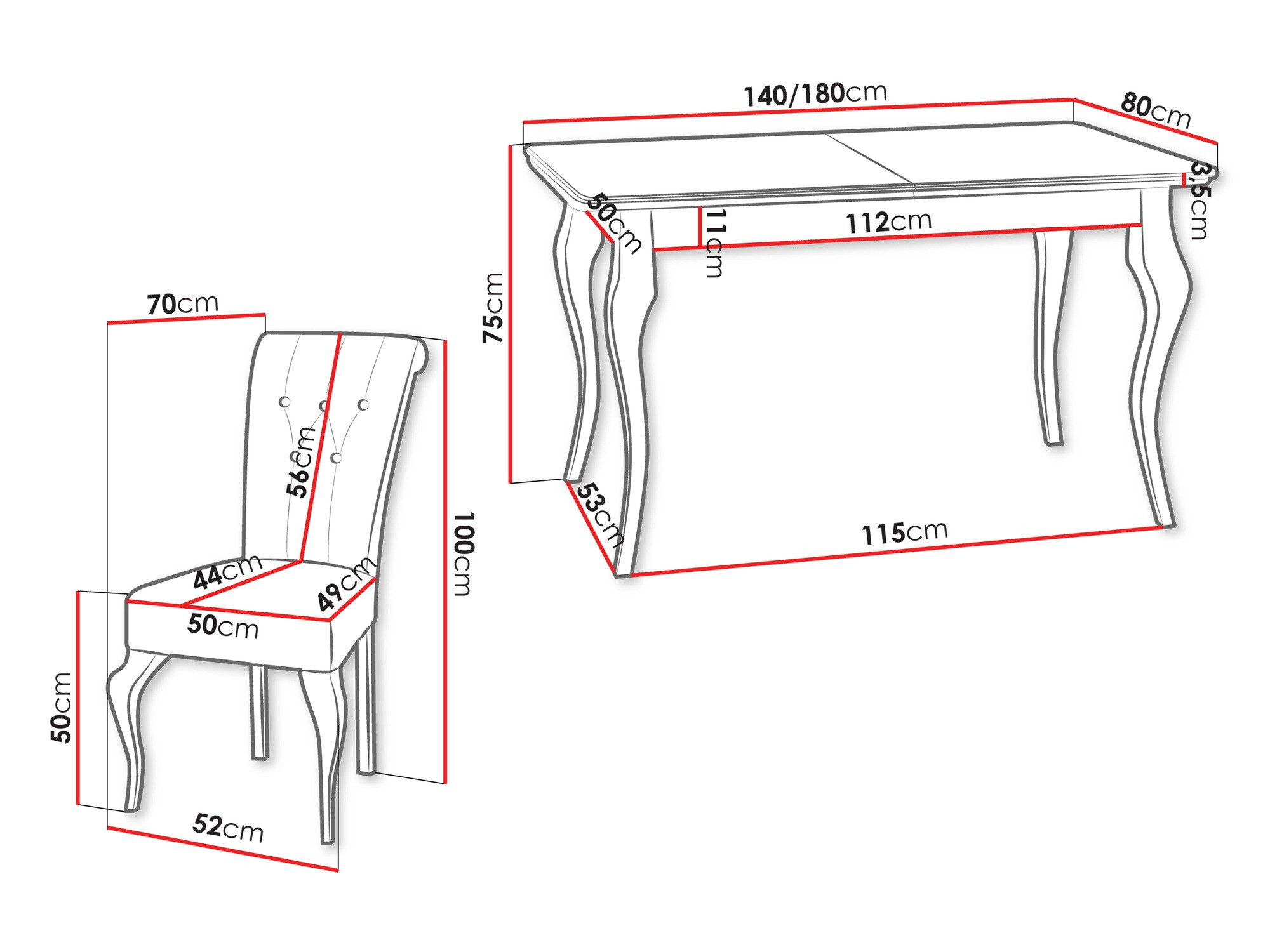 Ruokailuryhmä Comfivo Gallina II (Paros 05)