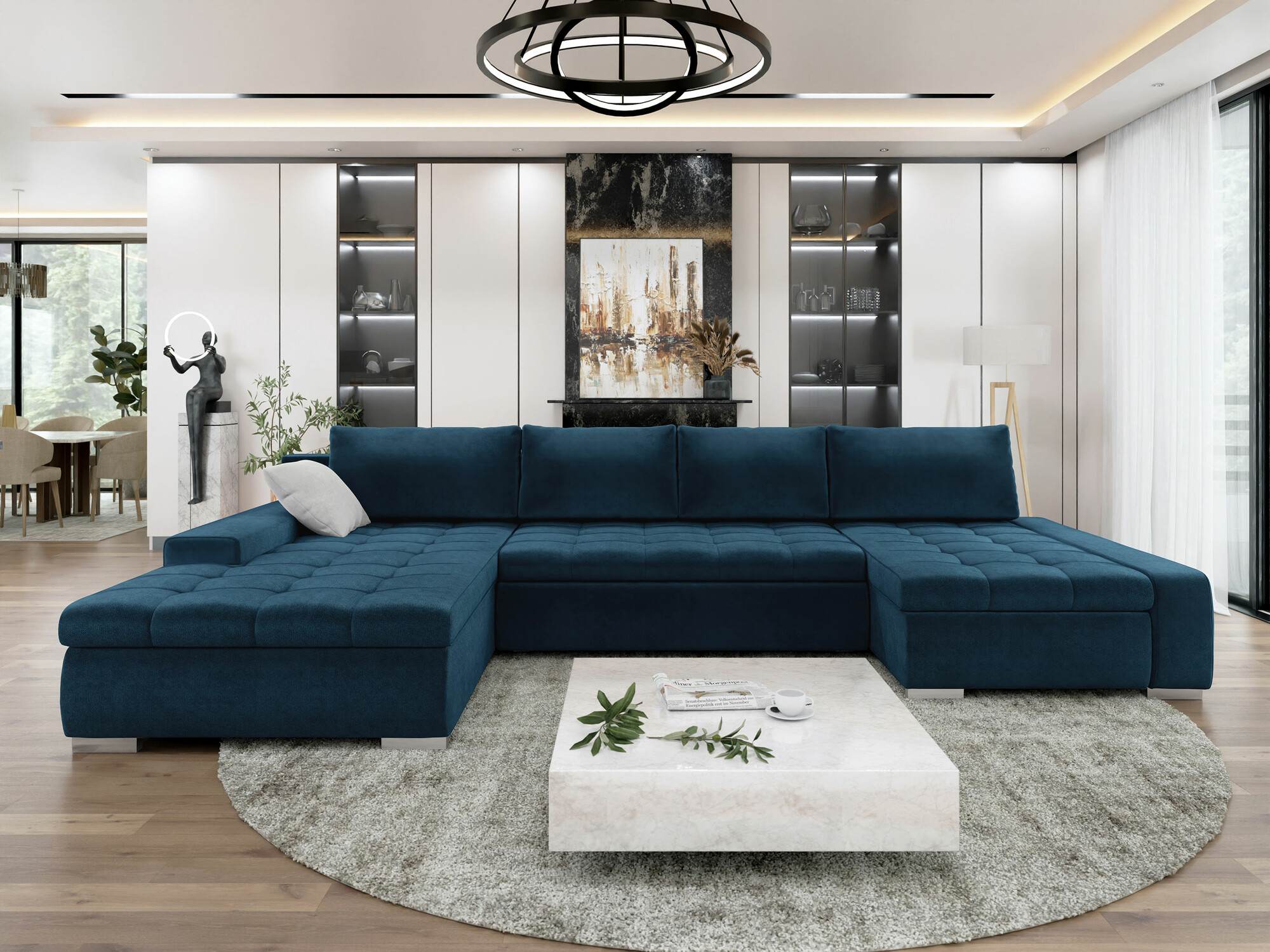 Kulmasohva Comfivo 106 (Kronos 05 + Uttario Velvet 2973)