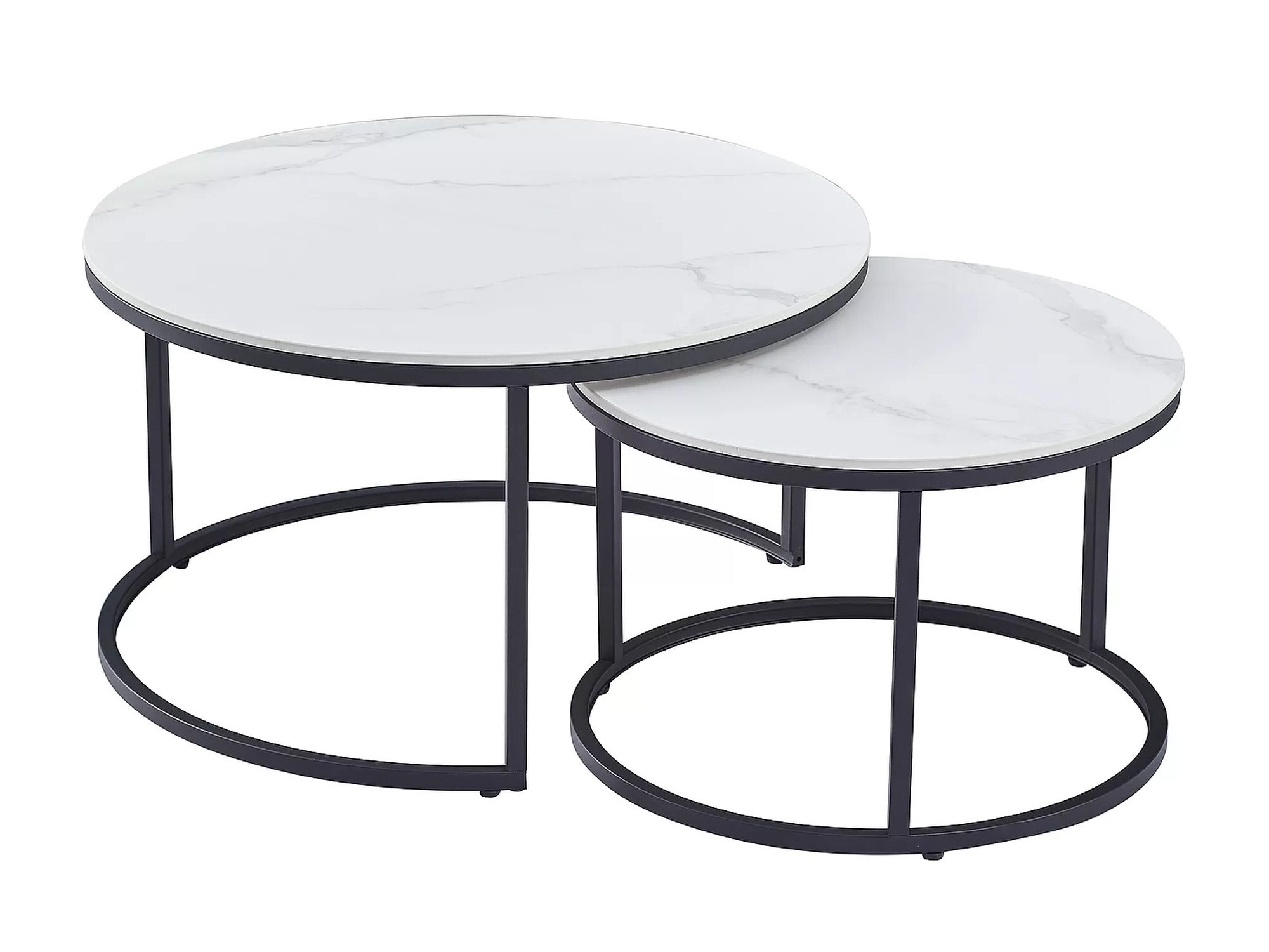 Sohvapöytäsetti Detroit 607 (Valkoinen marmori)