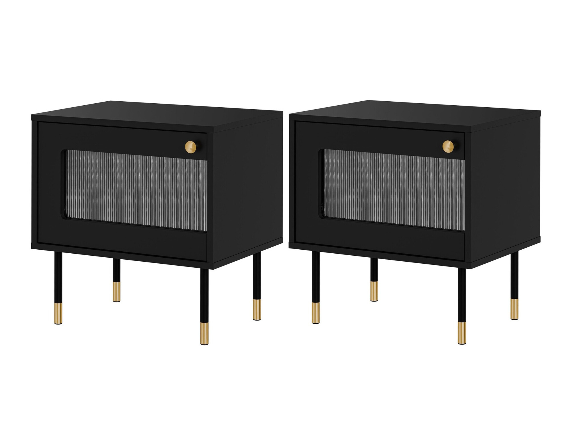 Yöpöytäsetti Feletri 107 (Musta)