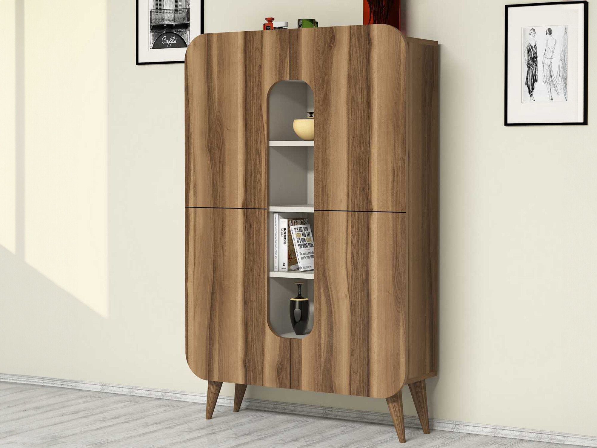 Hylly Kailua 340 (Pähkinä + Kerma)