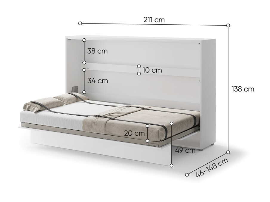 Seinäsänky Concept Pro Lenart Levfere 115 (Kiiltävä valkoinen)