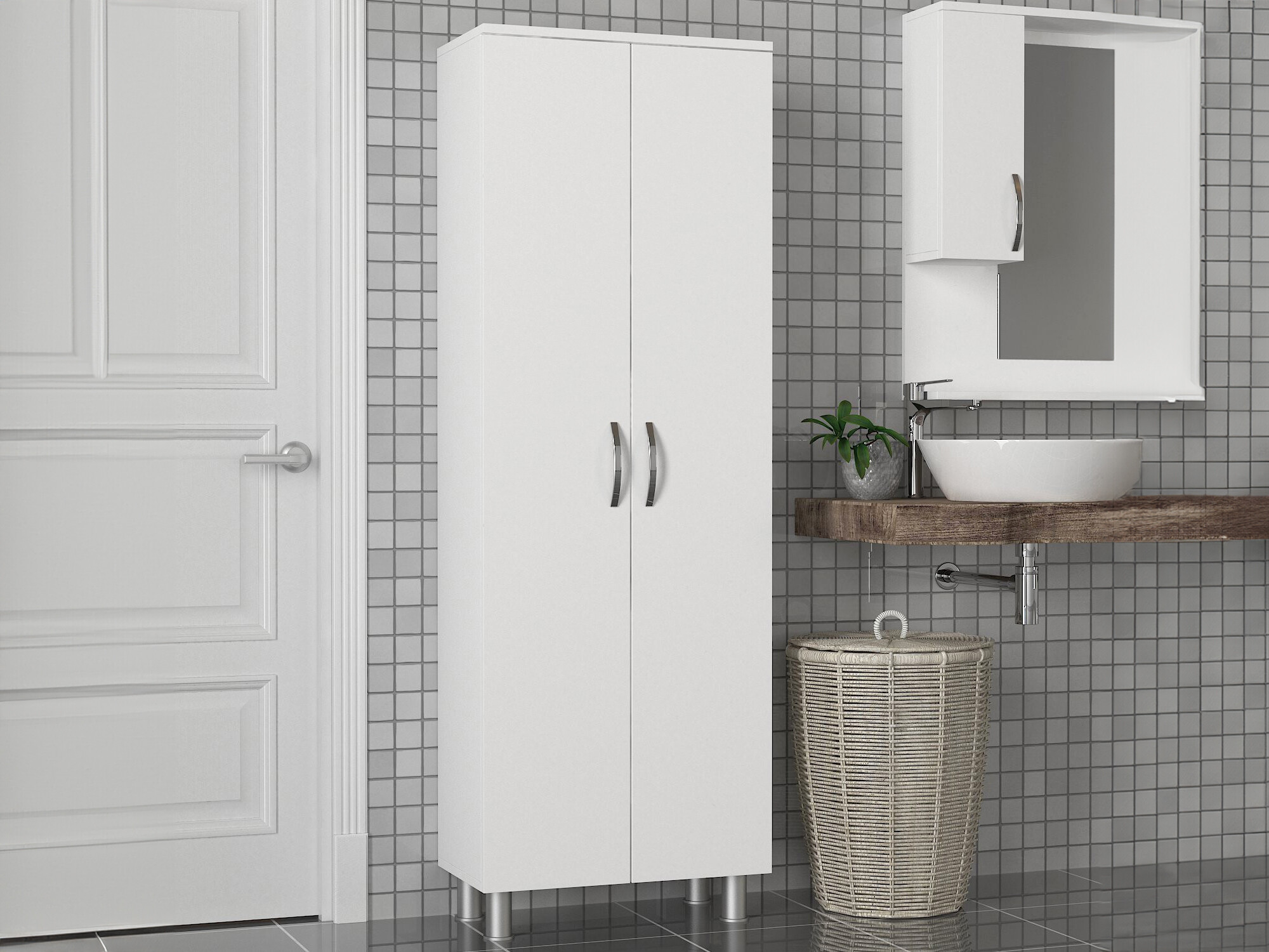 Pystymallinen kylpyhuonekaappi Kailua 2075