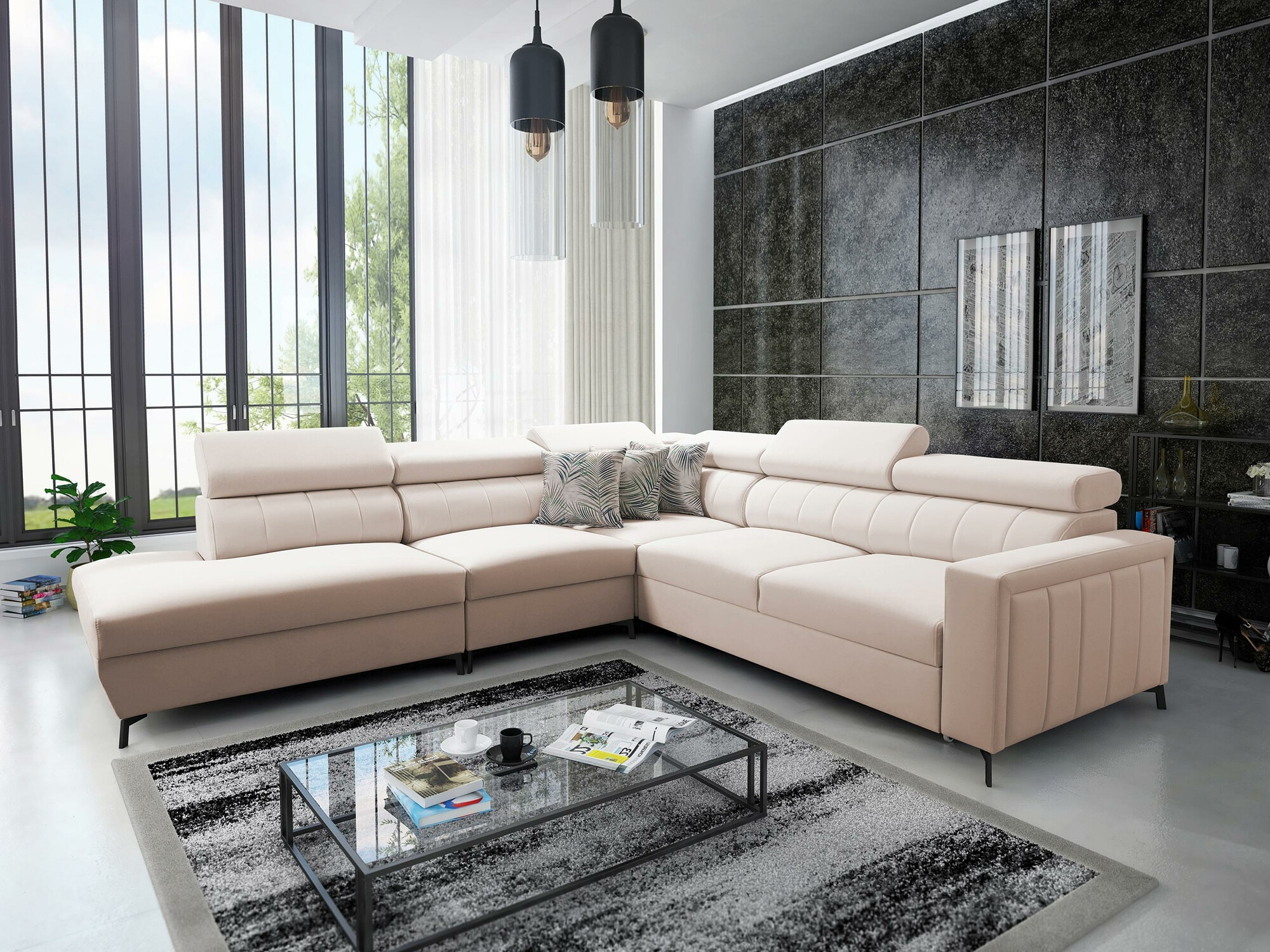 Kulmasohva Sarasota 156 (Mono 231 + Botanical 36)