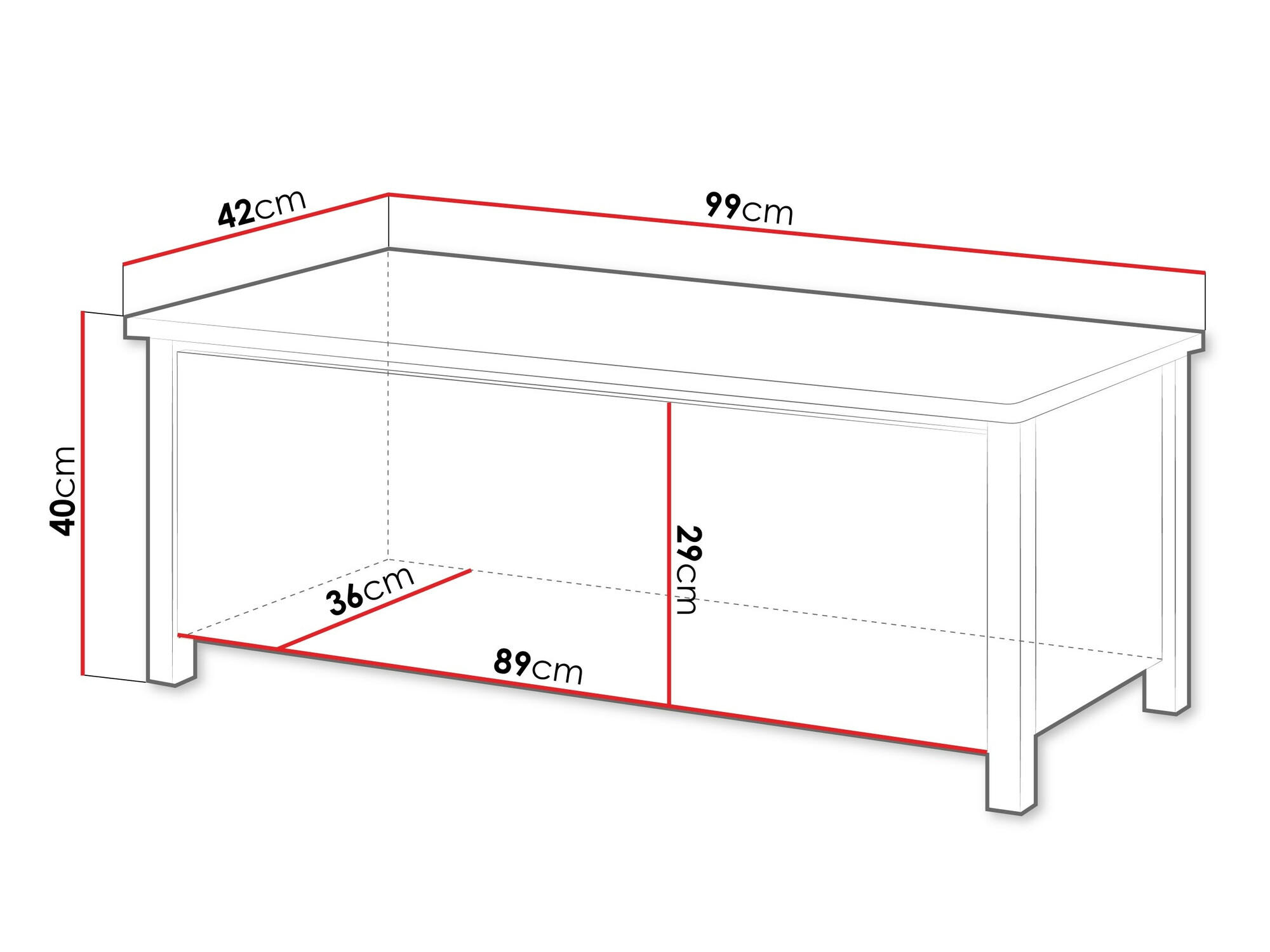 Säilytyslaatikko Romelbo 143 (Valkoinen + Tammi)