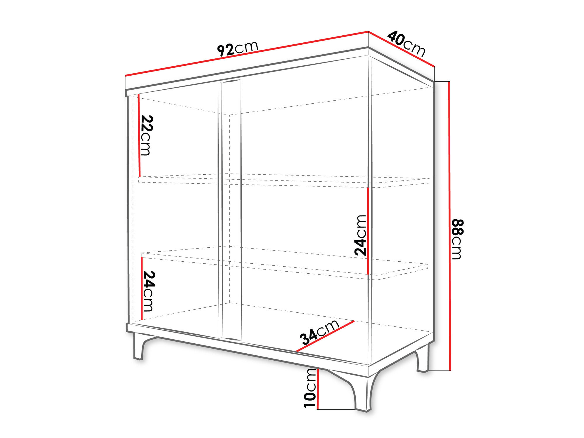 Senkki Florem II (Valkoinen + Kiiltävä valkoinen + Vaalea puu)