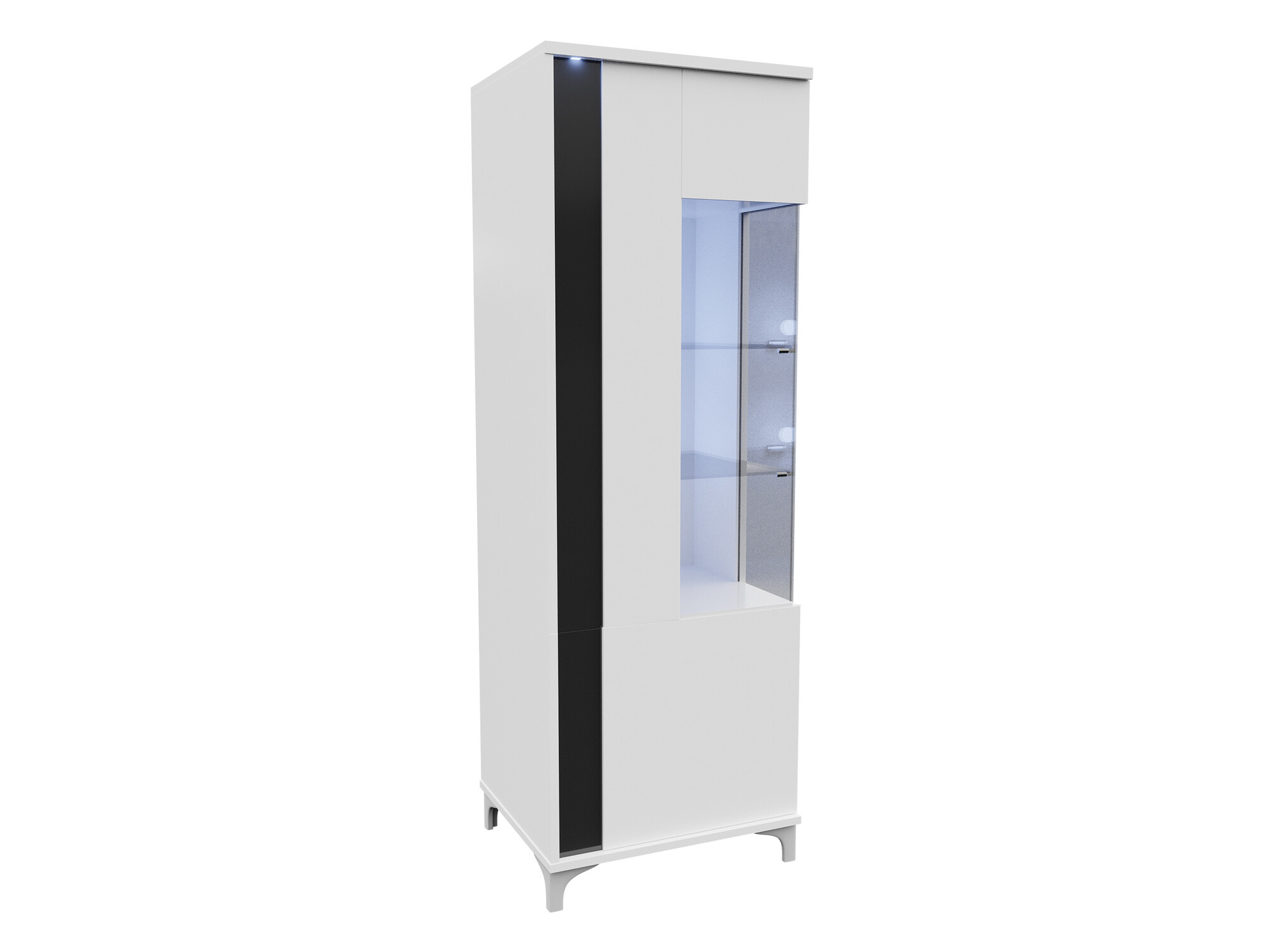 Hylly Florem (Valkoinen + Kiiltävä valkoinen + Kiiltävä musta)