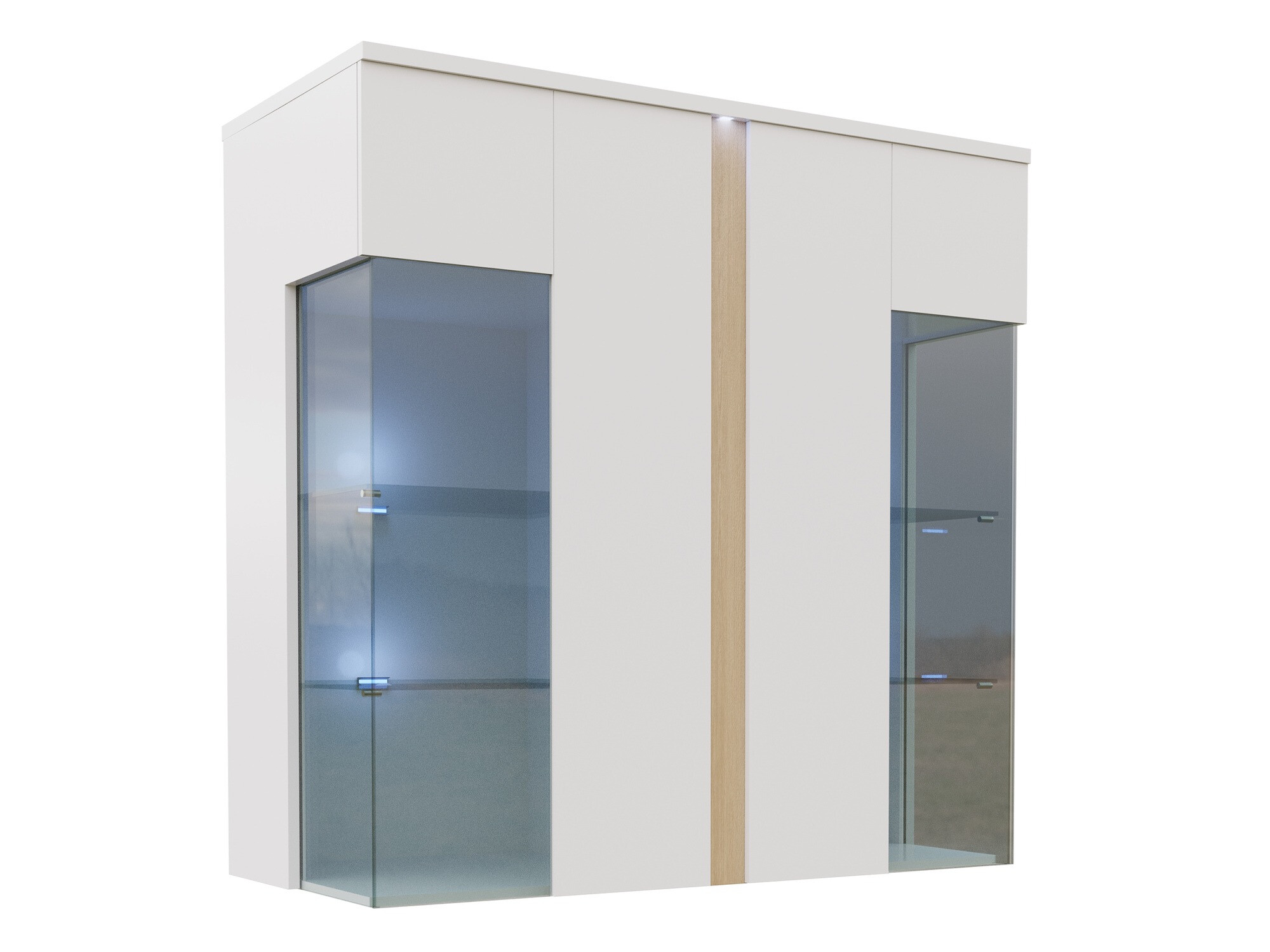 Senkki Florem III (Valkoinen + Kiiltävä valkoinen + Vaalea puu)