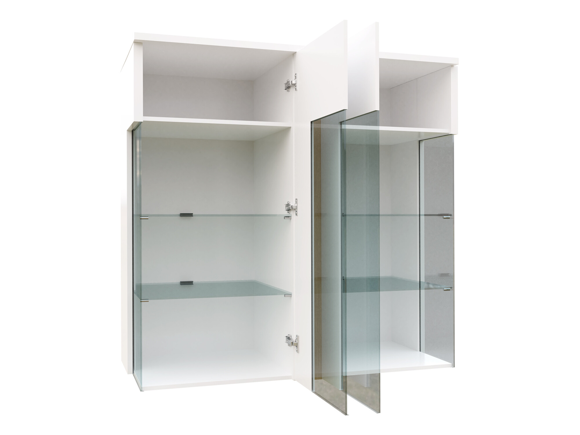 Senkki Florem III (Valkoinen + Kiiltävä valkoinen + Vaalea puu)