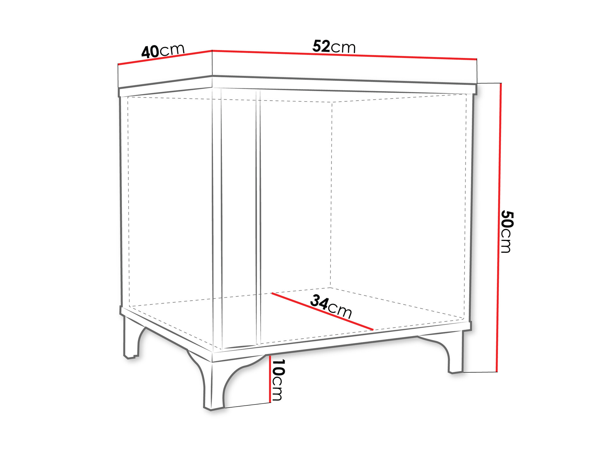 Yöpöytä Florem (Valkoinen + Kiiltävä valkoinen + Vaalea puu)