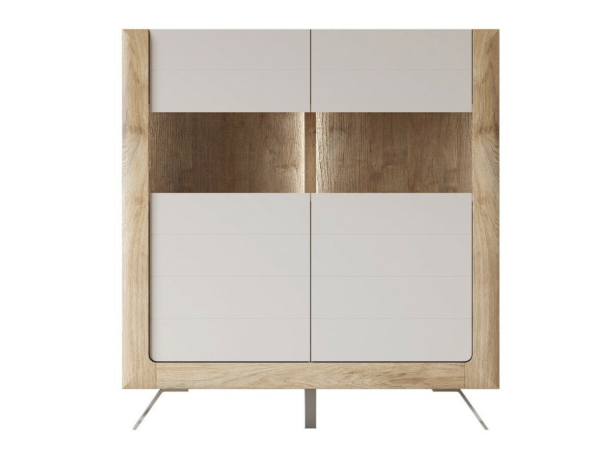 Hylly Sovera 106 (Kultainen tammi + Vaaleanharmaa)