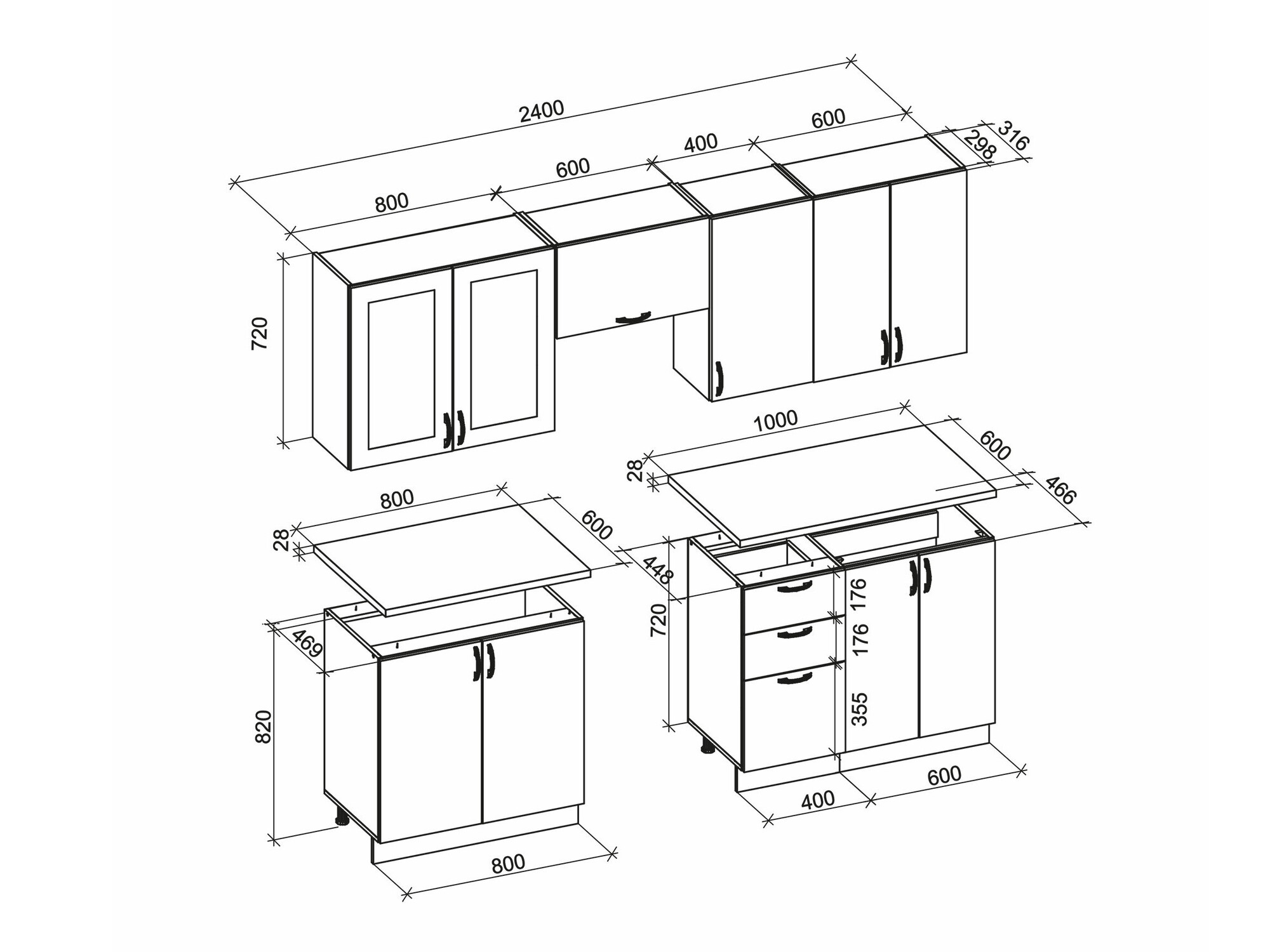 Keittiöryhmä Houston 1877 (Valkoinen)