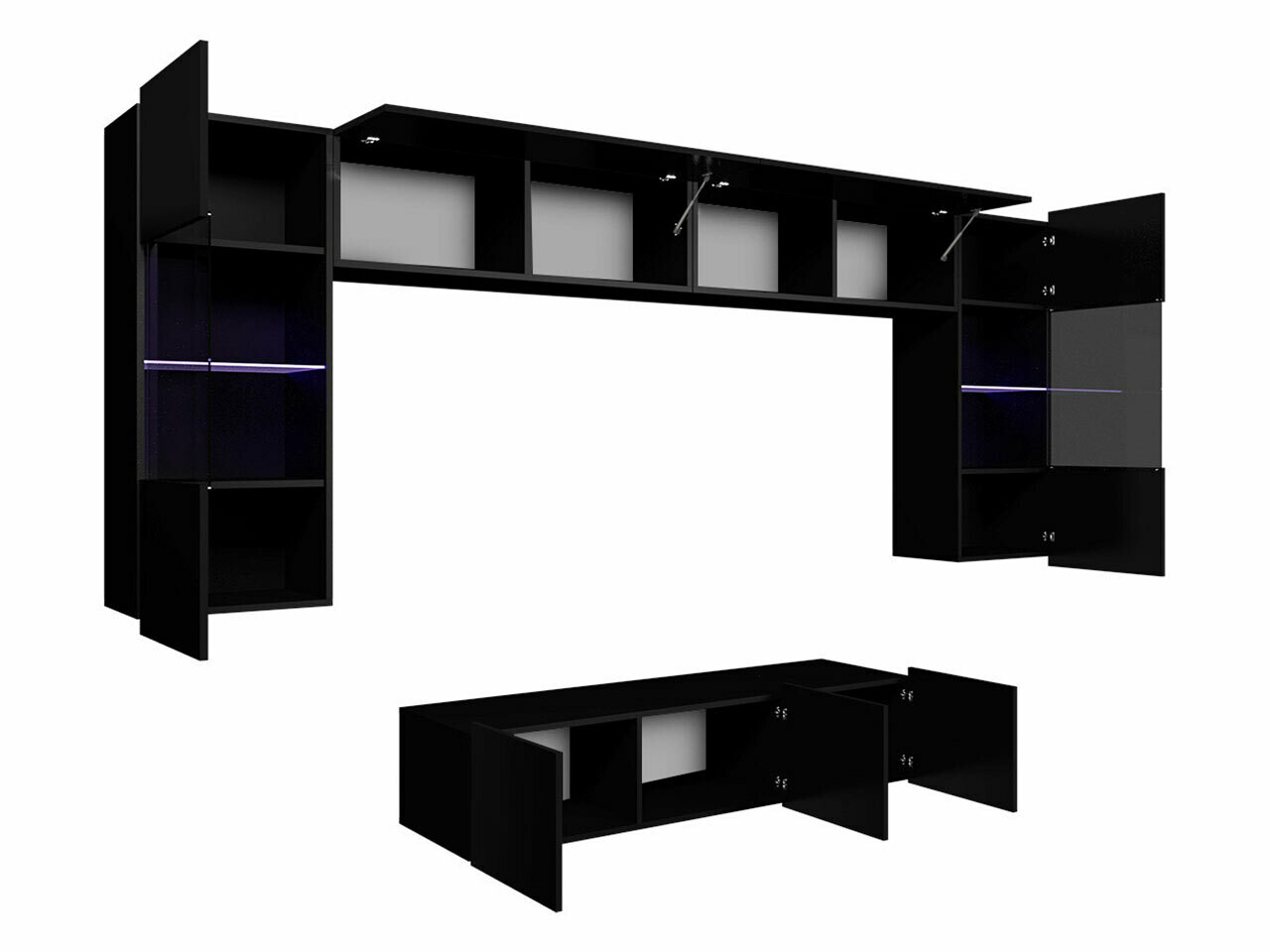 Olohuonesetti Tivdalu 106 (Musta)