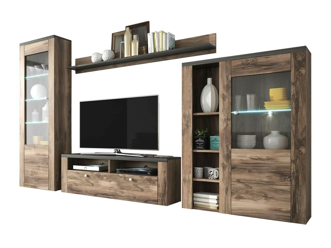 Olohuonesetti Salelbo 100 (Pähkinä)