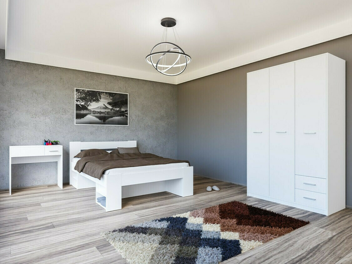 Makuuhuonesetti Novsore 144 (Valkoinen)