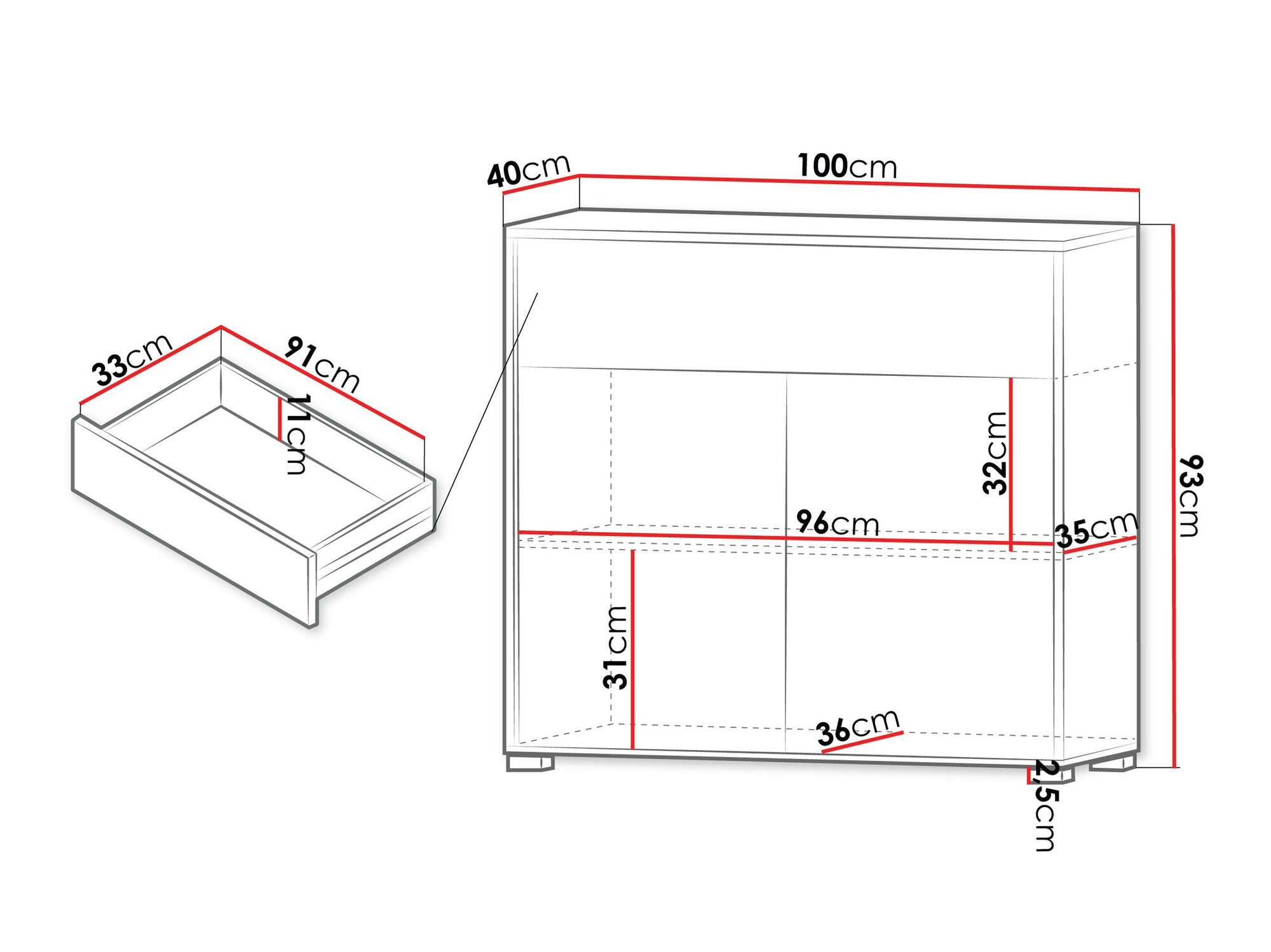 Lipasto Comfivo Tutela IV (Valkoinen)