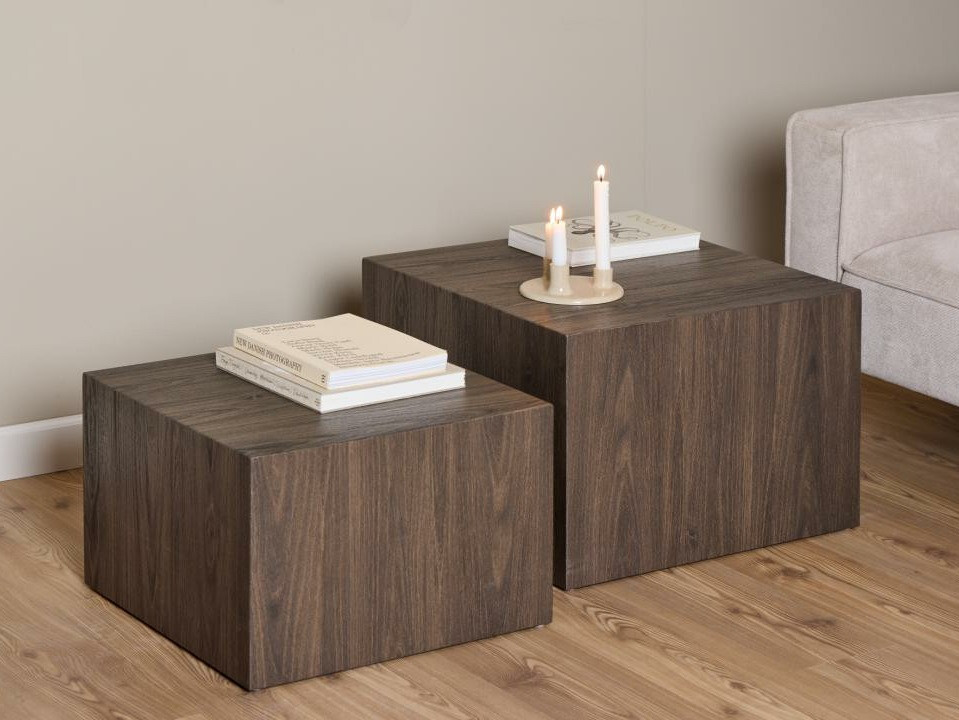 Sohvapöytäsetti Norsica 603 (Ruskea)