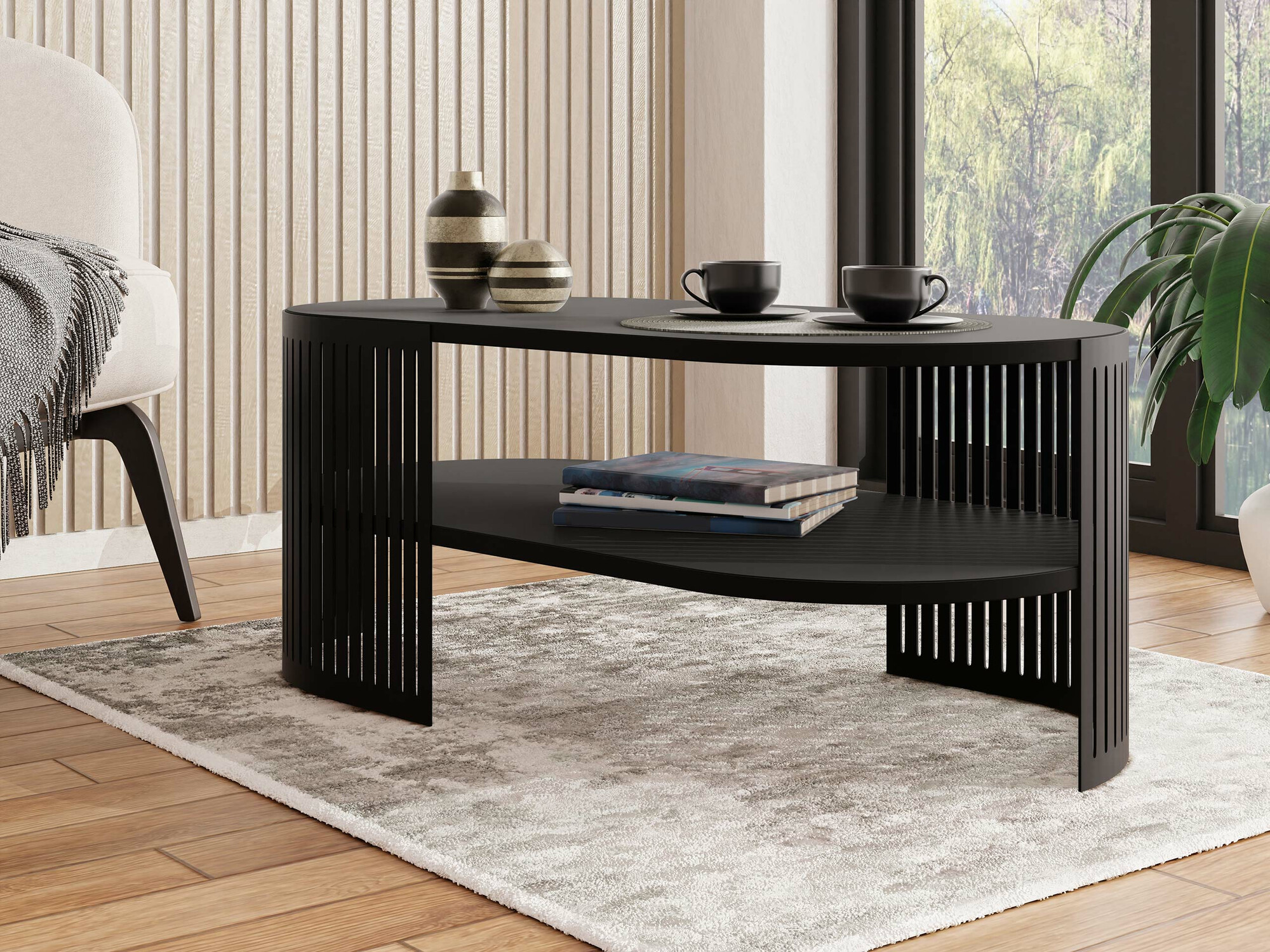 Sohvapöytä Evanola 106 (Musta)