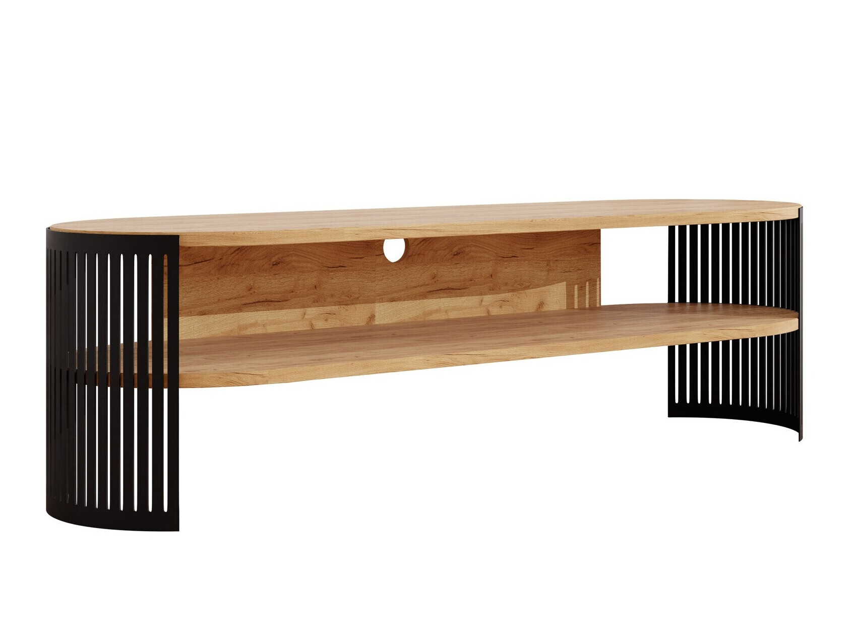 TV-taso Civer (Musta + Kultainen Craft-tammi)