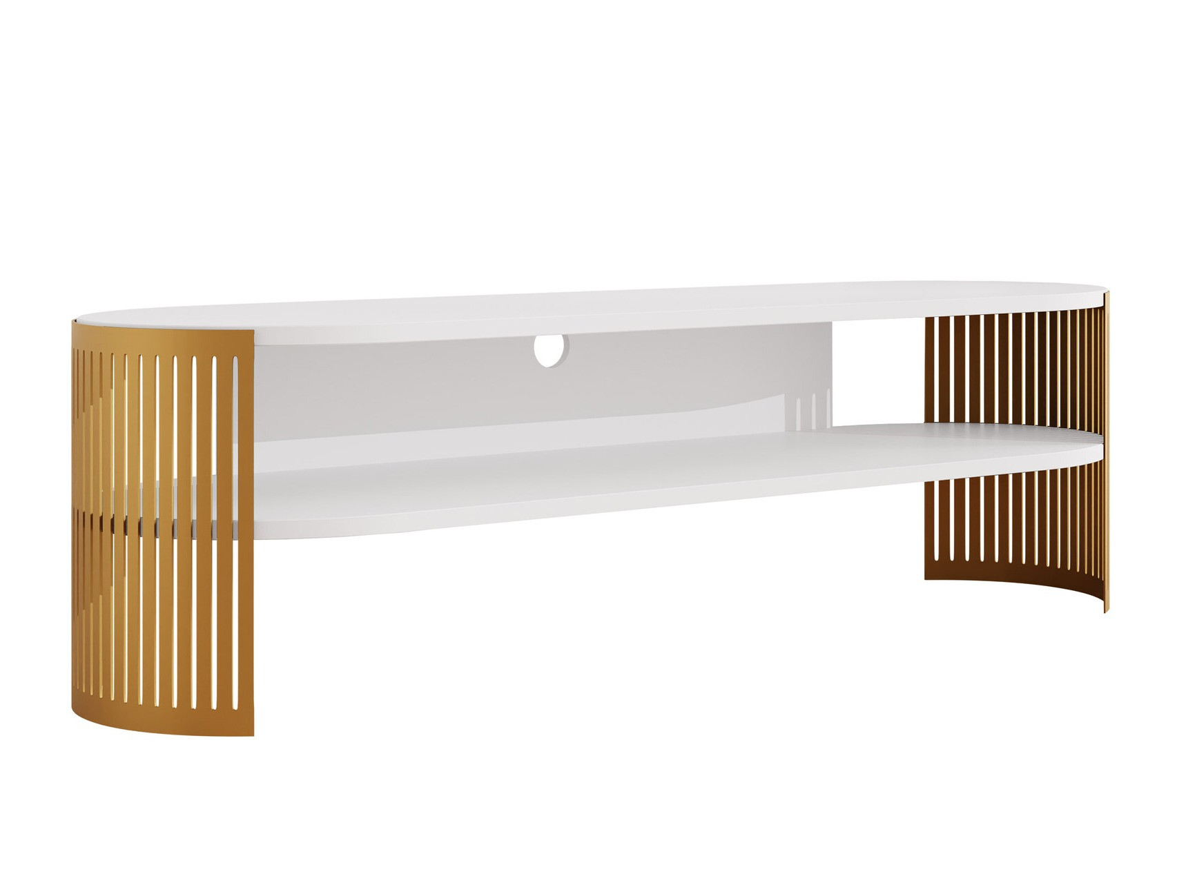 TV-taso Civer I (Kultainen + Valkoinen)