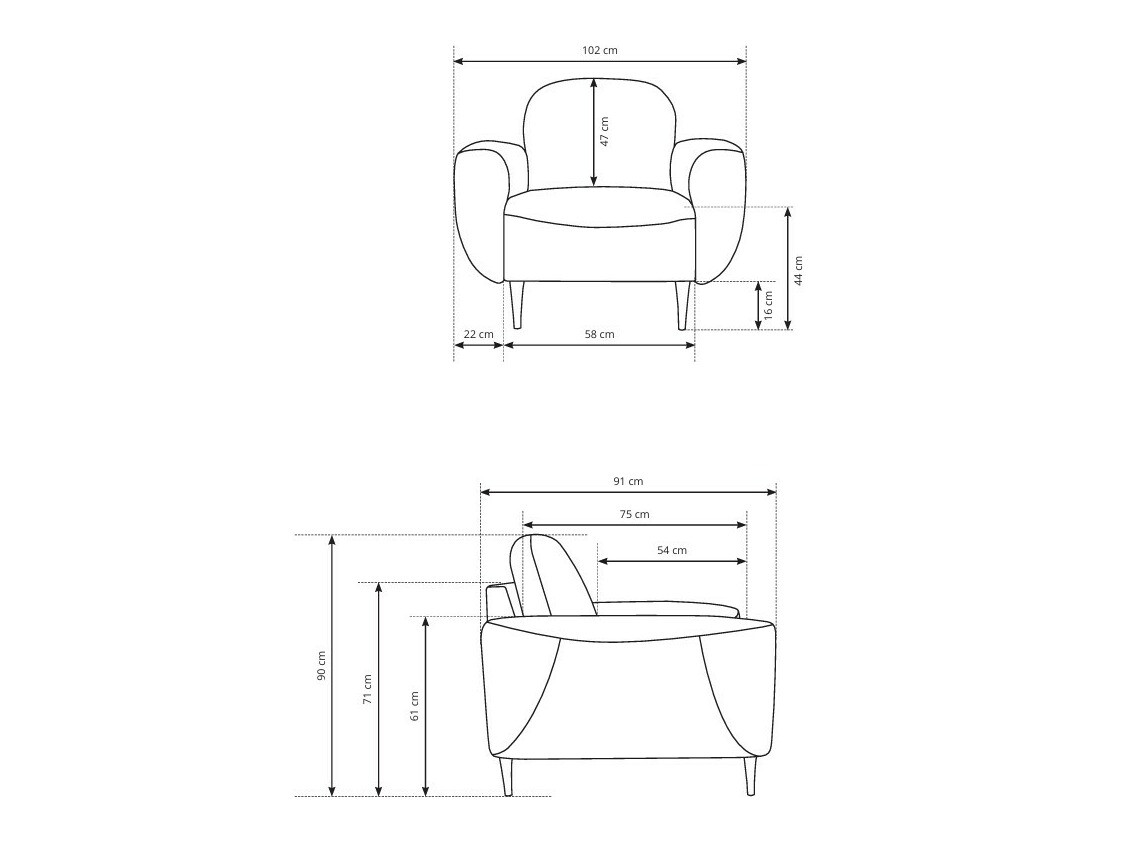 Nojatuoli Kingston 144 (Perfect Harmony 01)