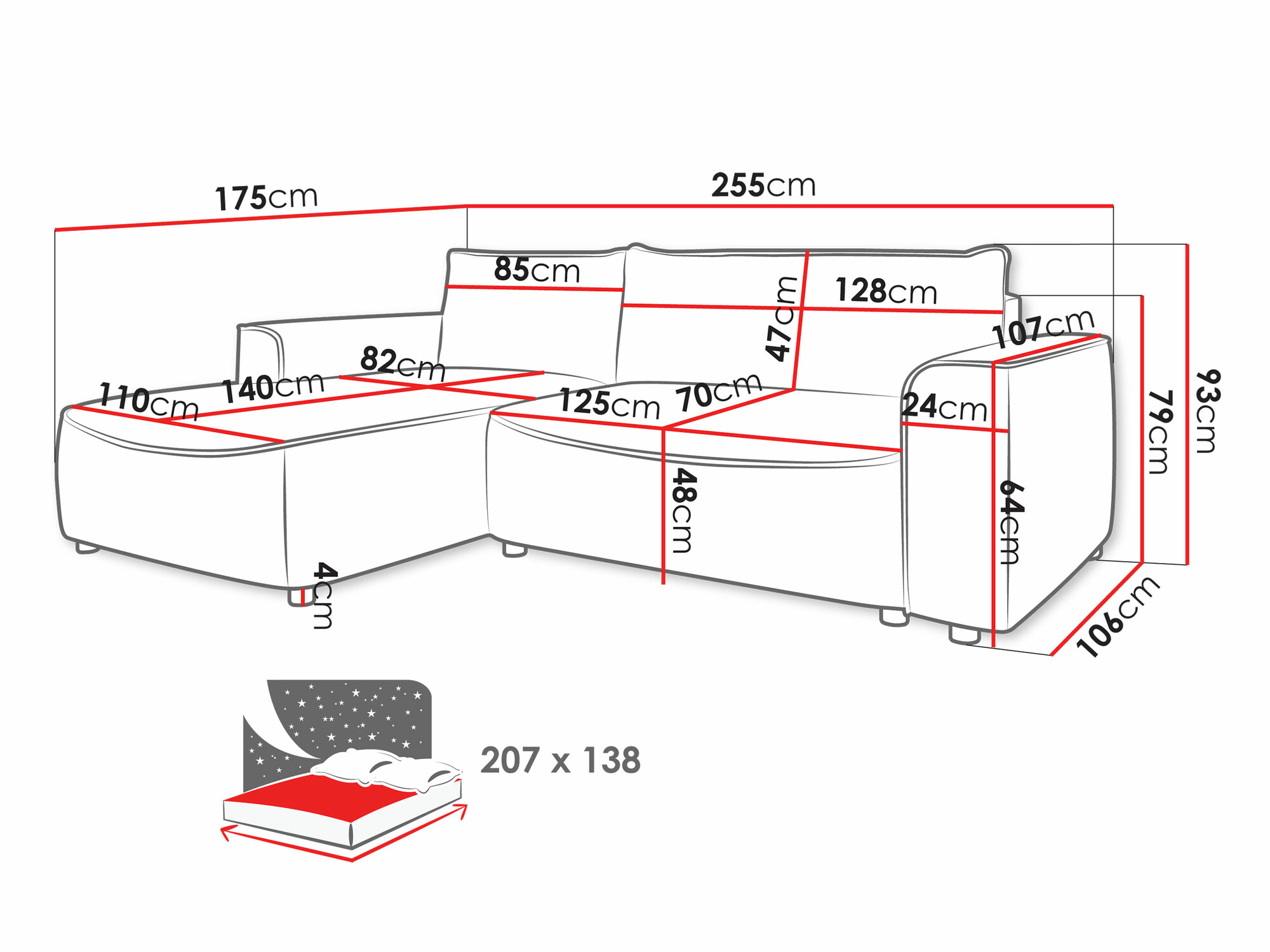 Kulmasohva TrendyNest Monacha (Pretty 05)