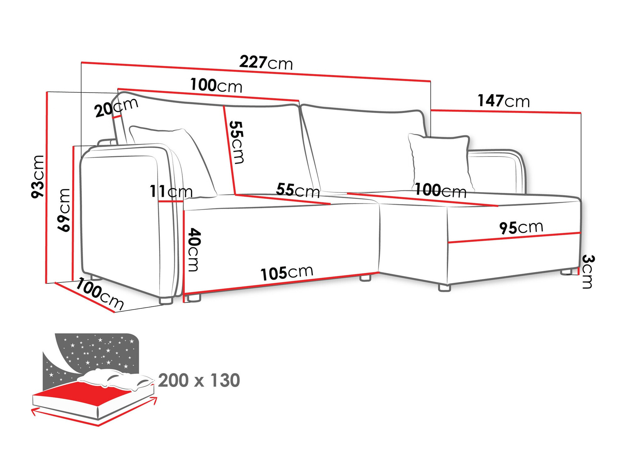 Kulmasohva TrendyNest Turtura (Velo 621)