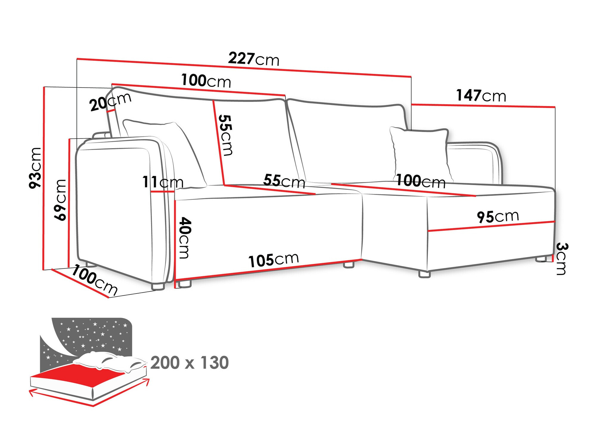 Kulmasohva TrendyNest Turtura (Velo 633)