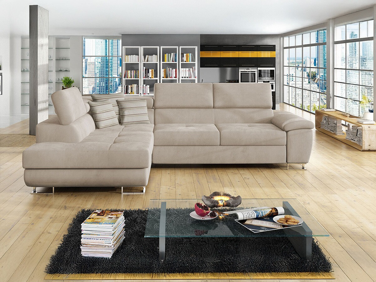 Kulmasohva Comfivo Ruta II (Uttario Velvet 2979 + Senegal 825)