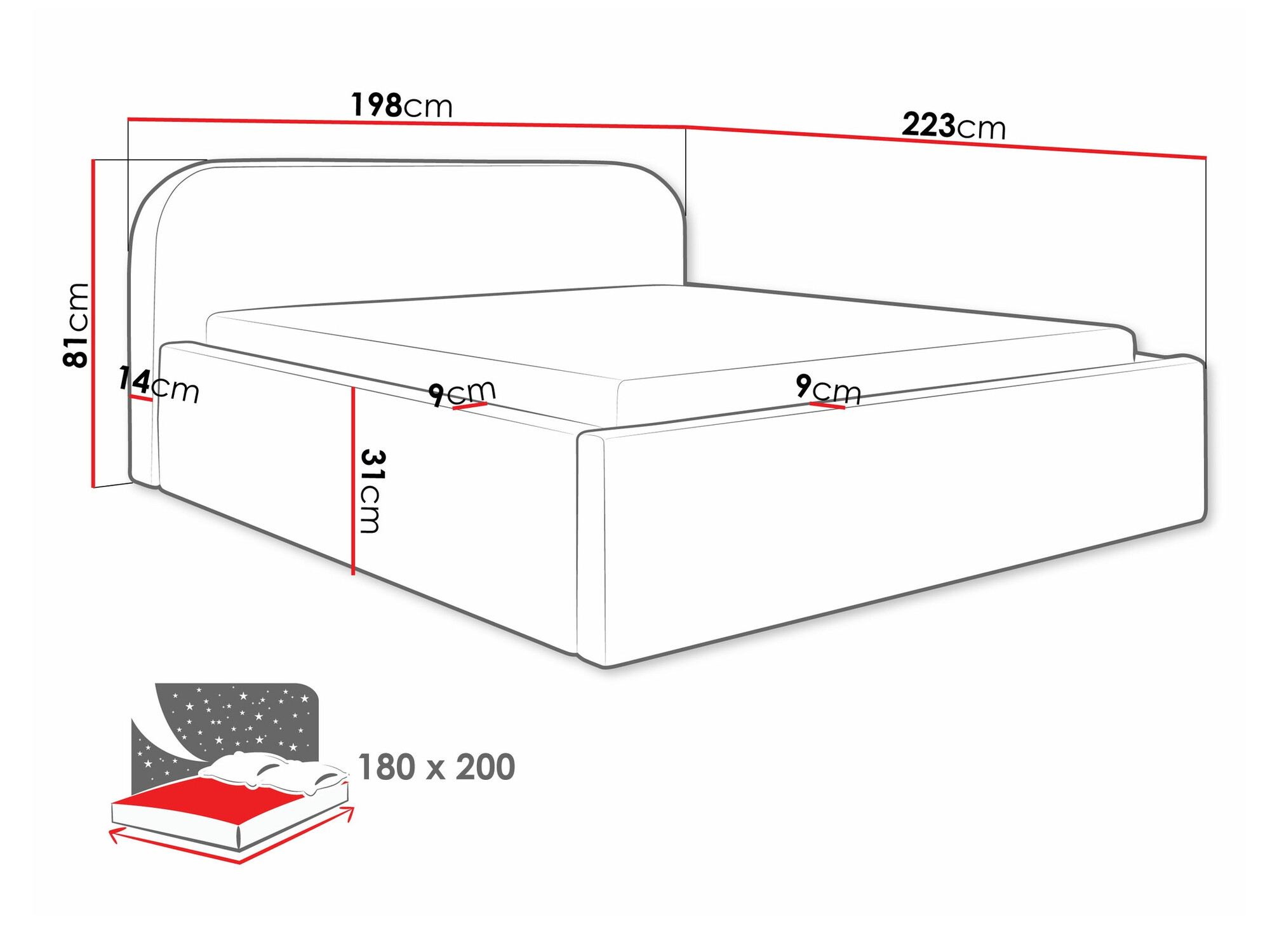 Sänky Comfivo Inventio (Abriamo 3)