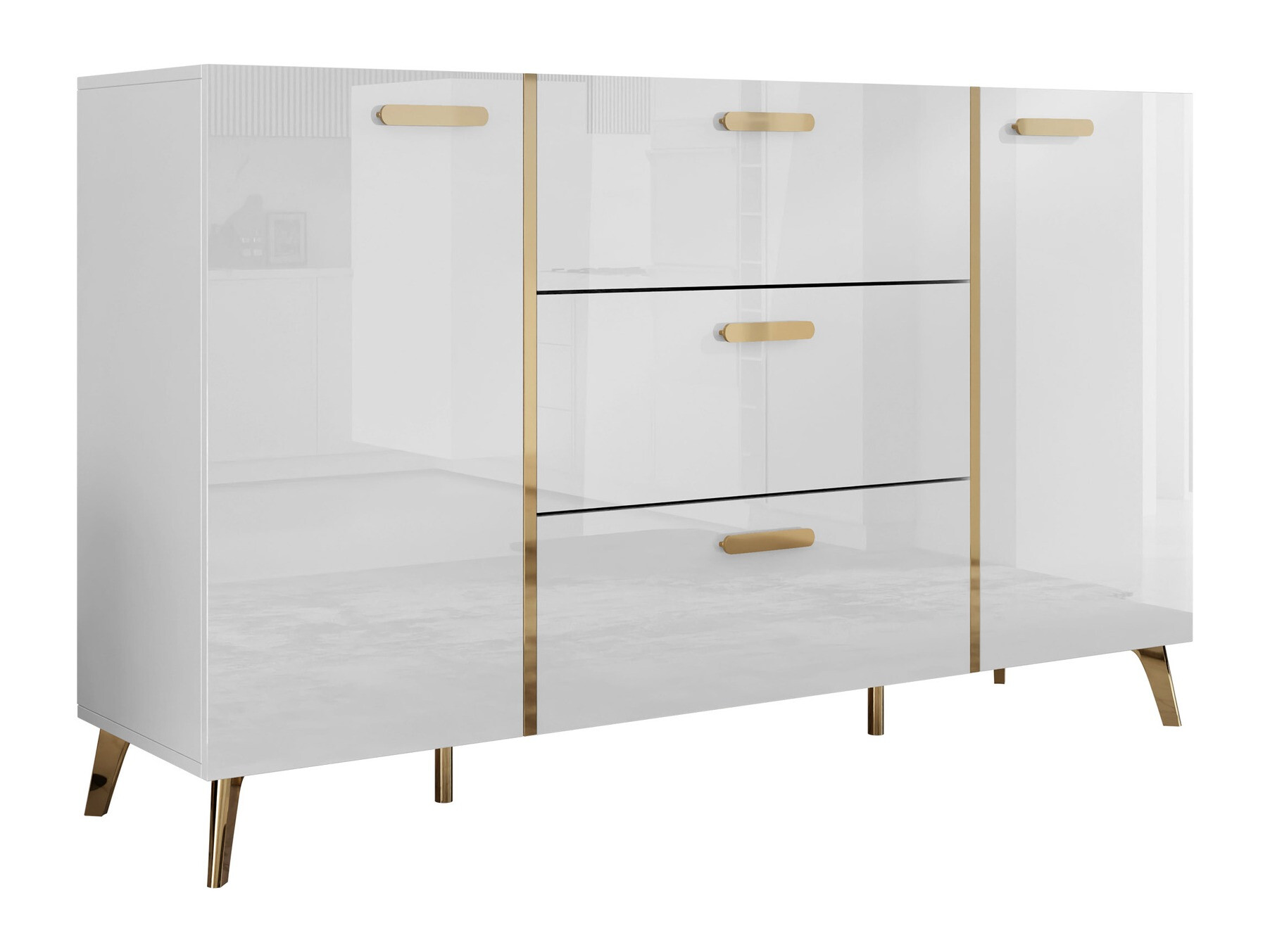 Lipasto Comfivo Capella I (Valkoinen + Kiiltävä valkoinen)