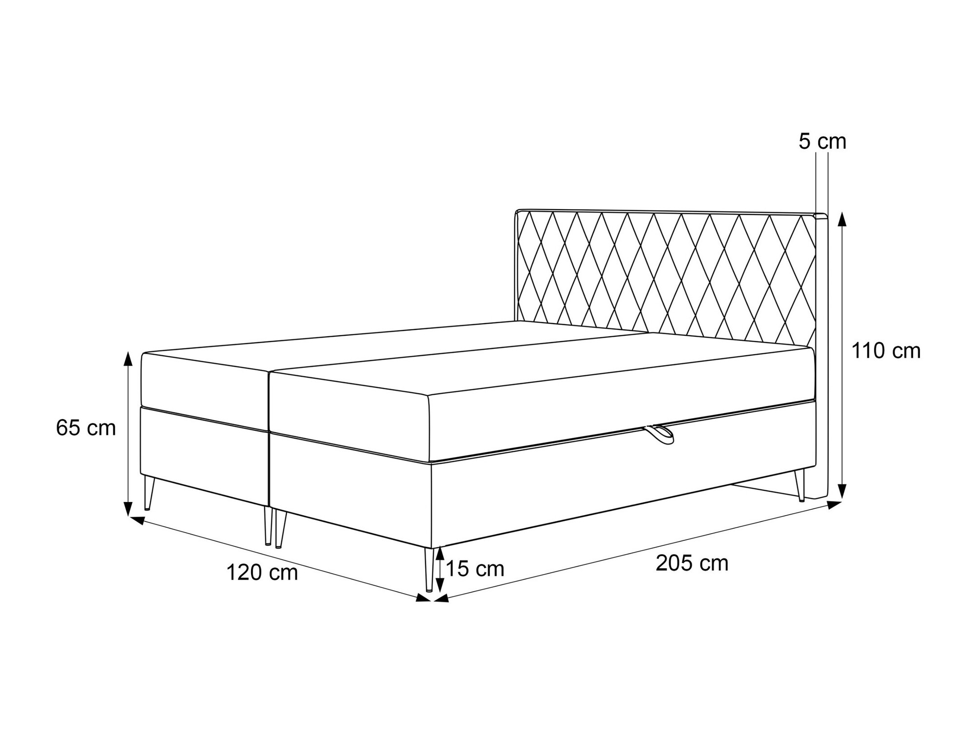 Jenkkisänky Martinez 110 (Magic Velvet 2256)